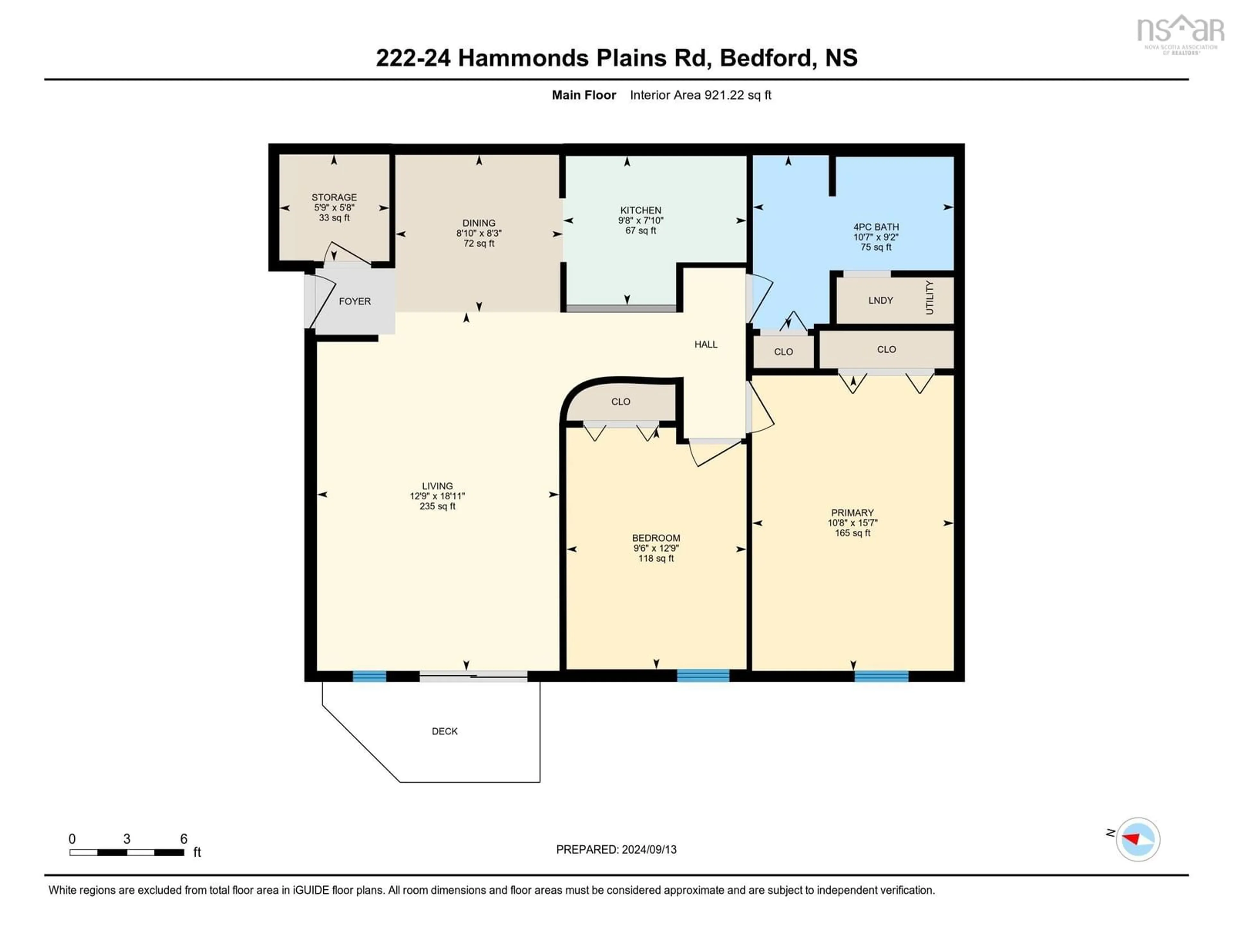 Floor plan for 24 Hammonds Plains Rd #222, Halifax Nova Scotia B4A 3P3