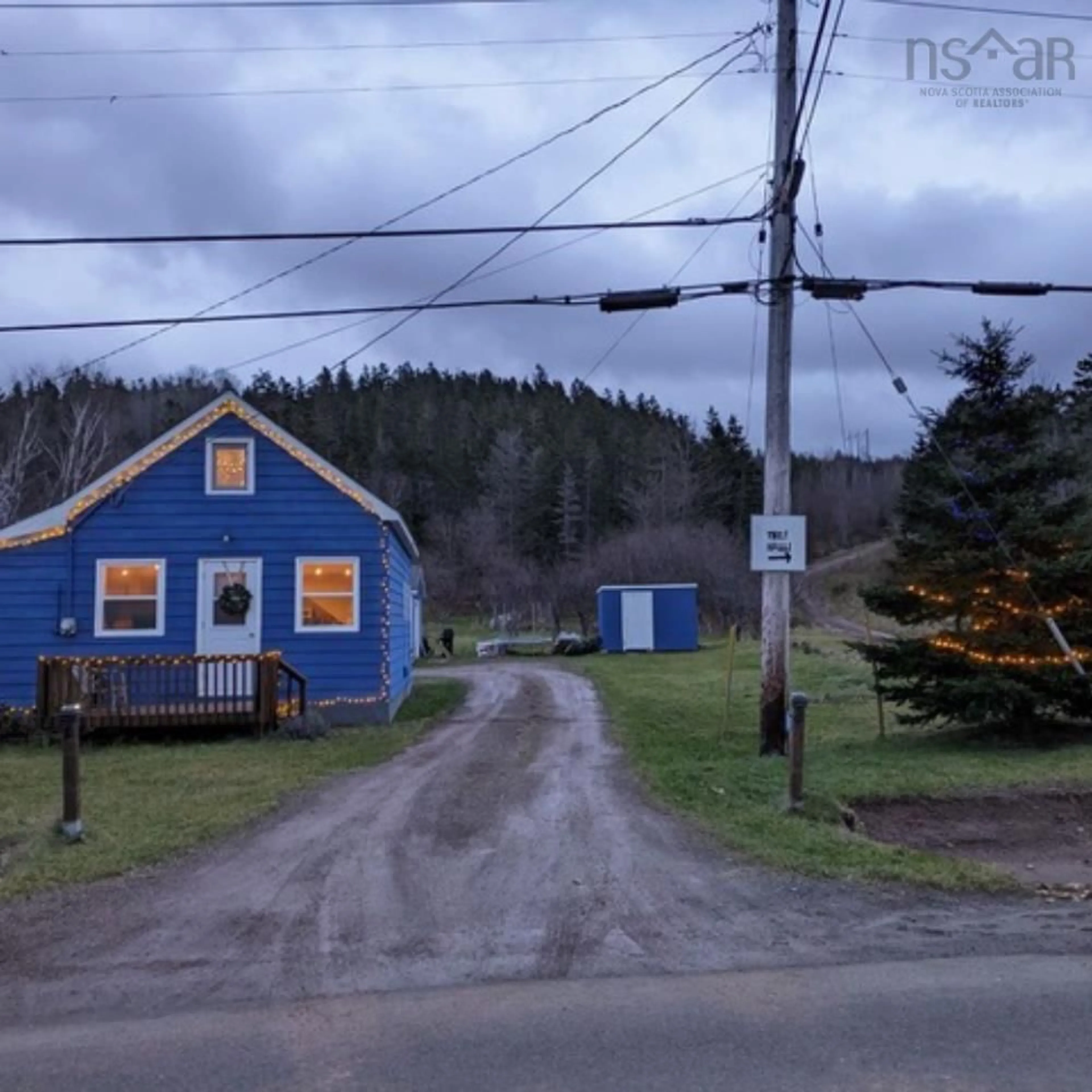 Frontside or backside of a home, the street view for 1087 East Margaree Rd, Margaree Nova Scotia B0E 2B0