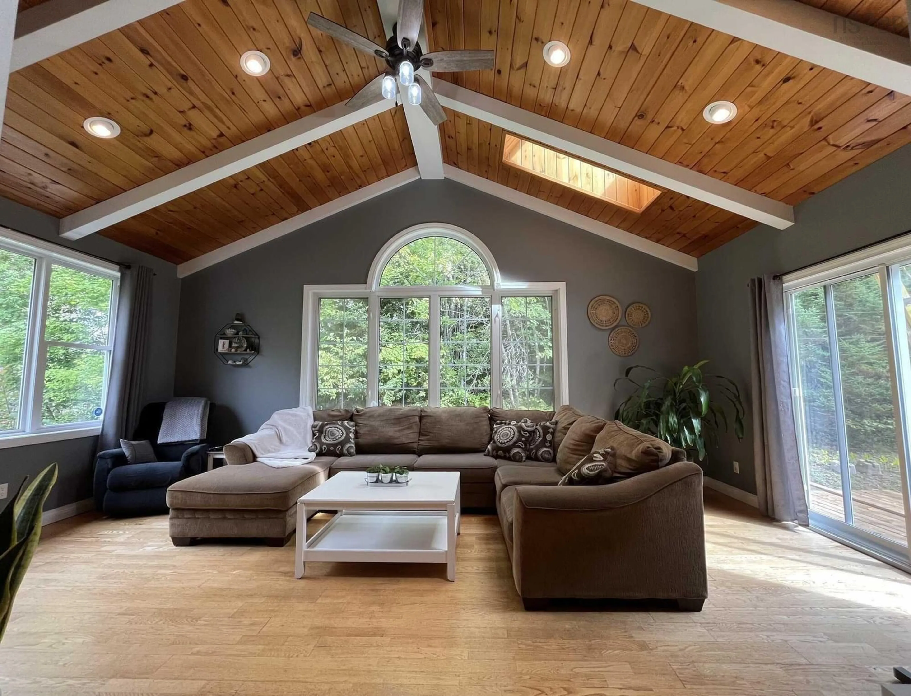 Living room, wood floors for 1008 Egypt Rd, Little Harbour Nova Scotia B0K 1X0