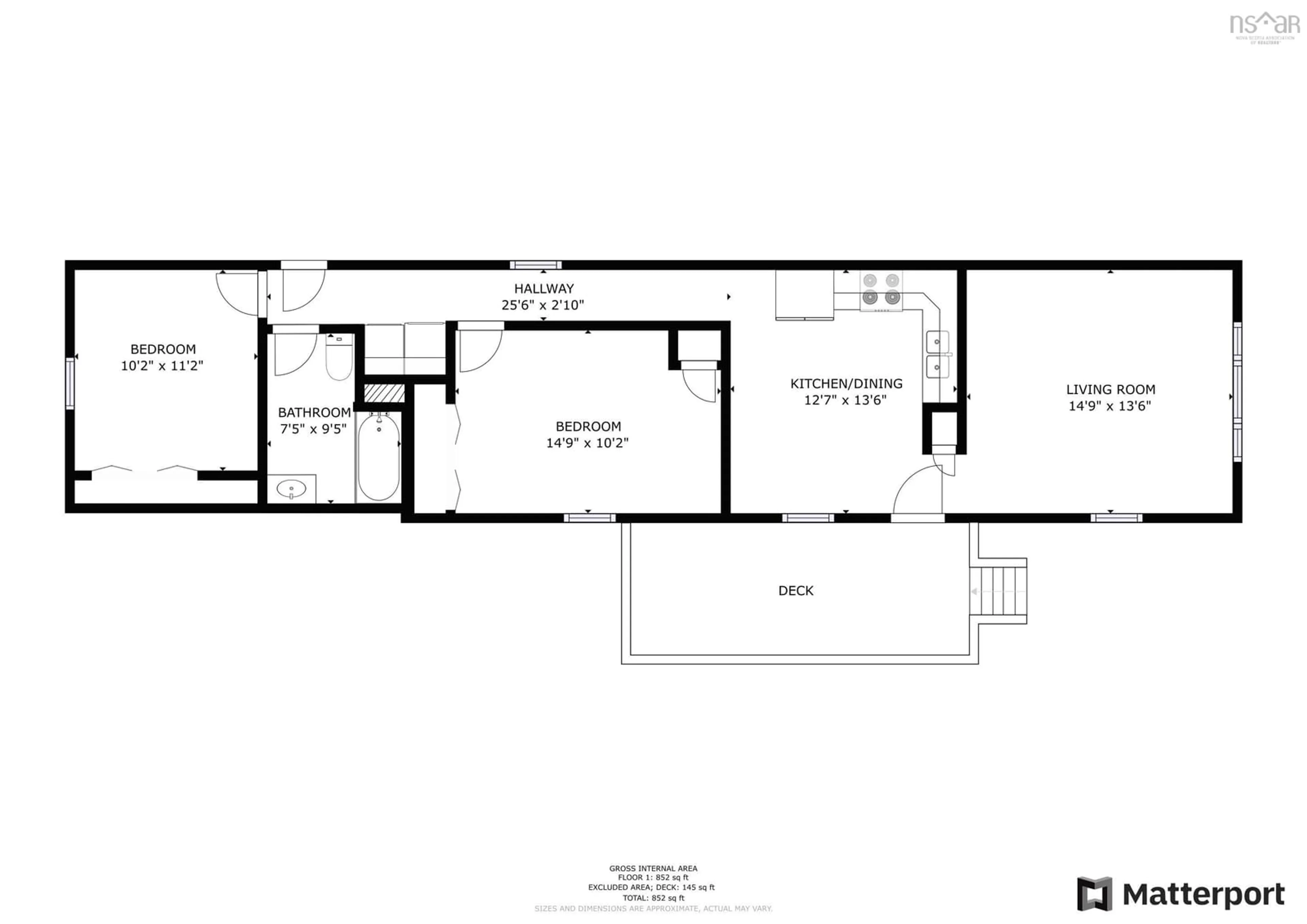 Floor plan for 353 Ioney Hill, Beaver Bank Nova Scotia B4E 1N1