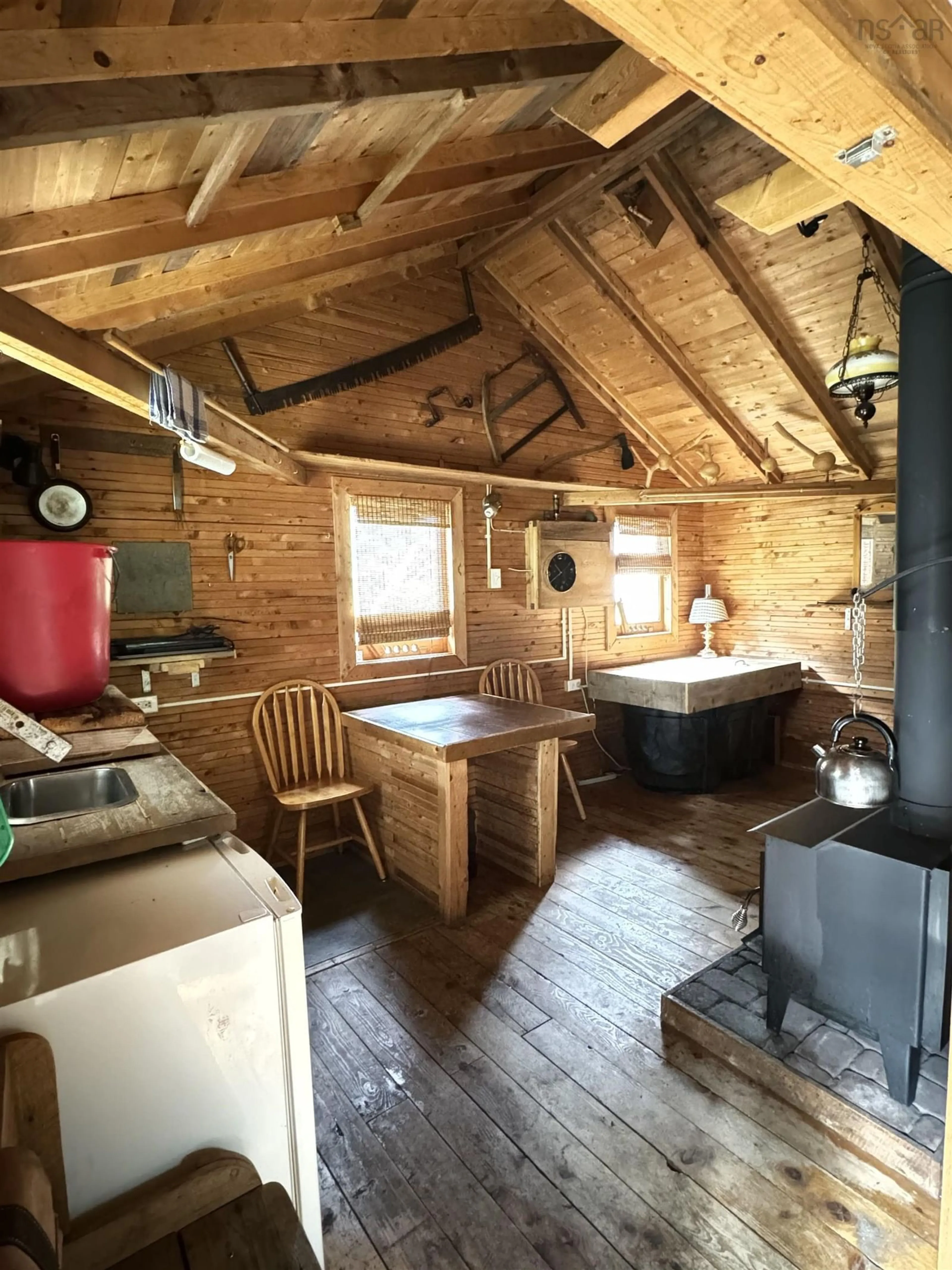 Rustic kitchen, wood floors, cottage for 5477 Highway 207, Seaforth Nova Scotia B0J 2L0