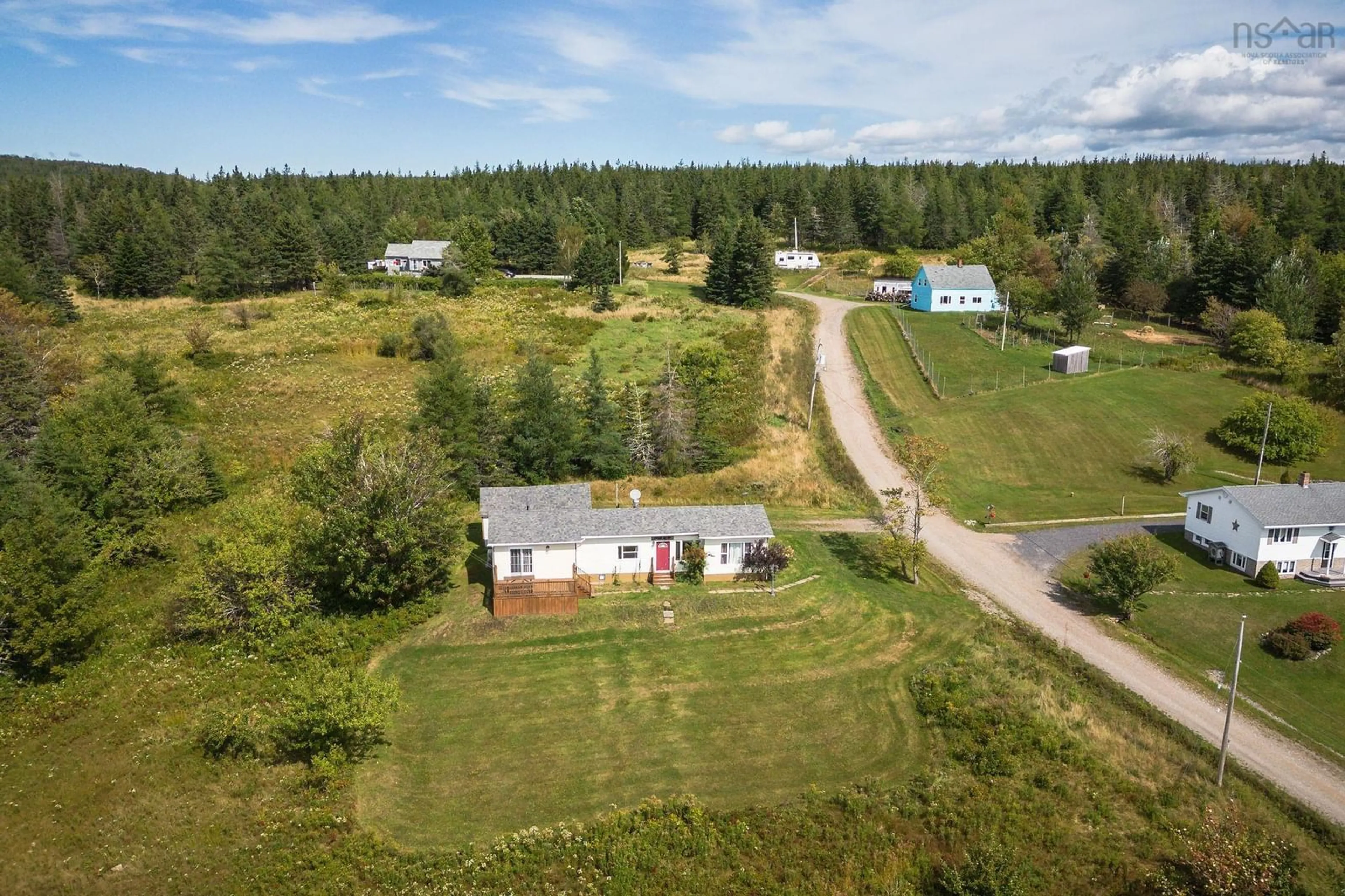 A pic from outside/outdoor area/front of a property/back of a property/a pic from drone, unknown for 65 Austins Lane, Judique Nova Scotia B0E 1P0