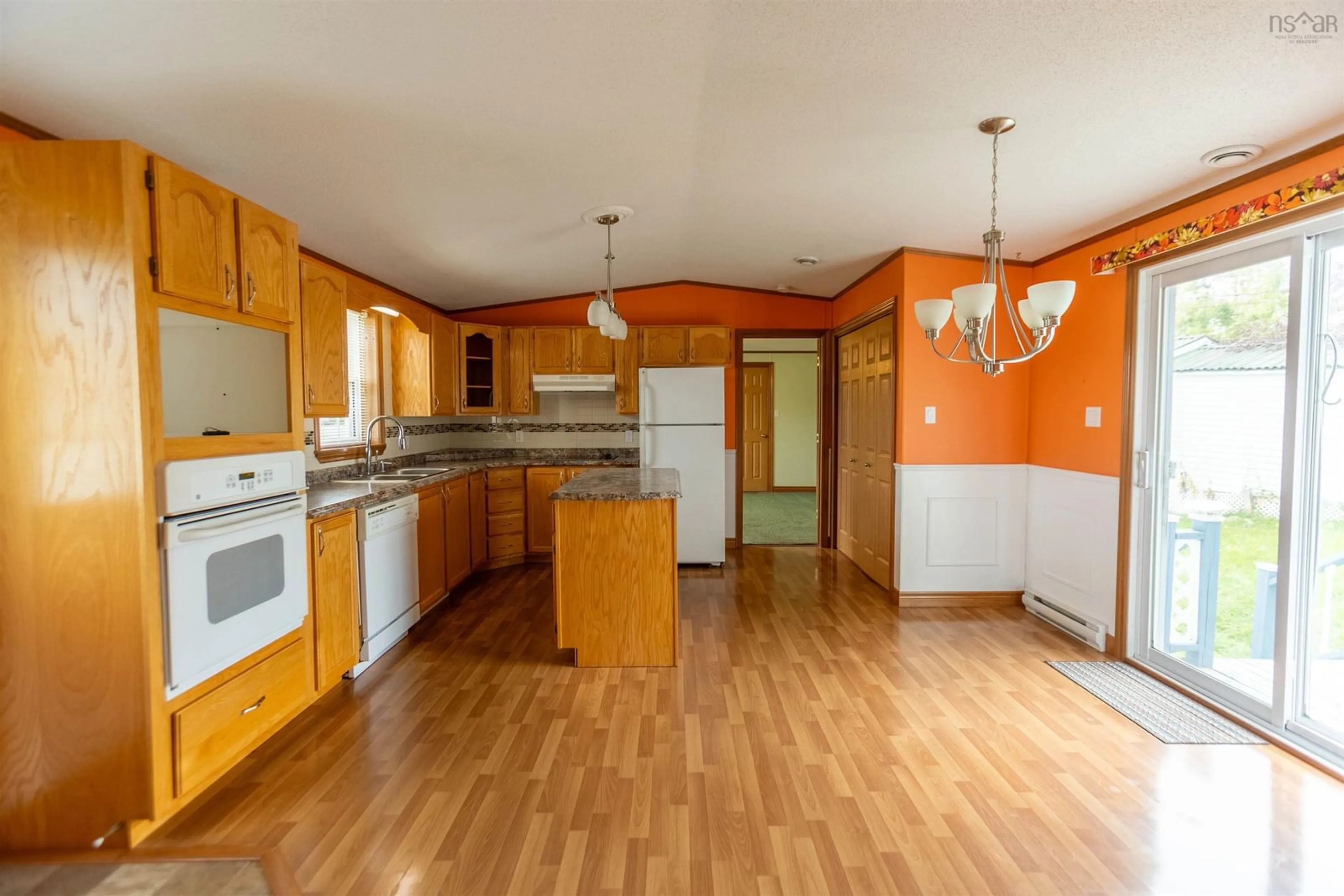 Open concept kitchen for 8 Rosewood Dr, Amherst Nova Scotia B4H 4N8