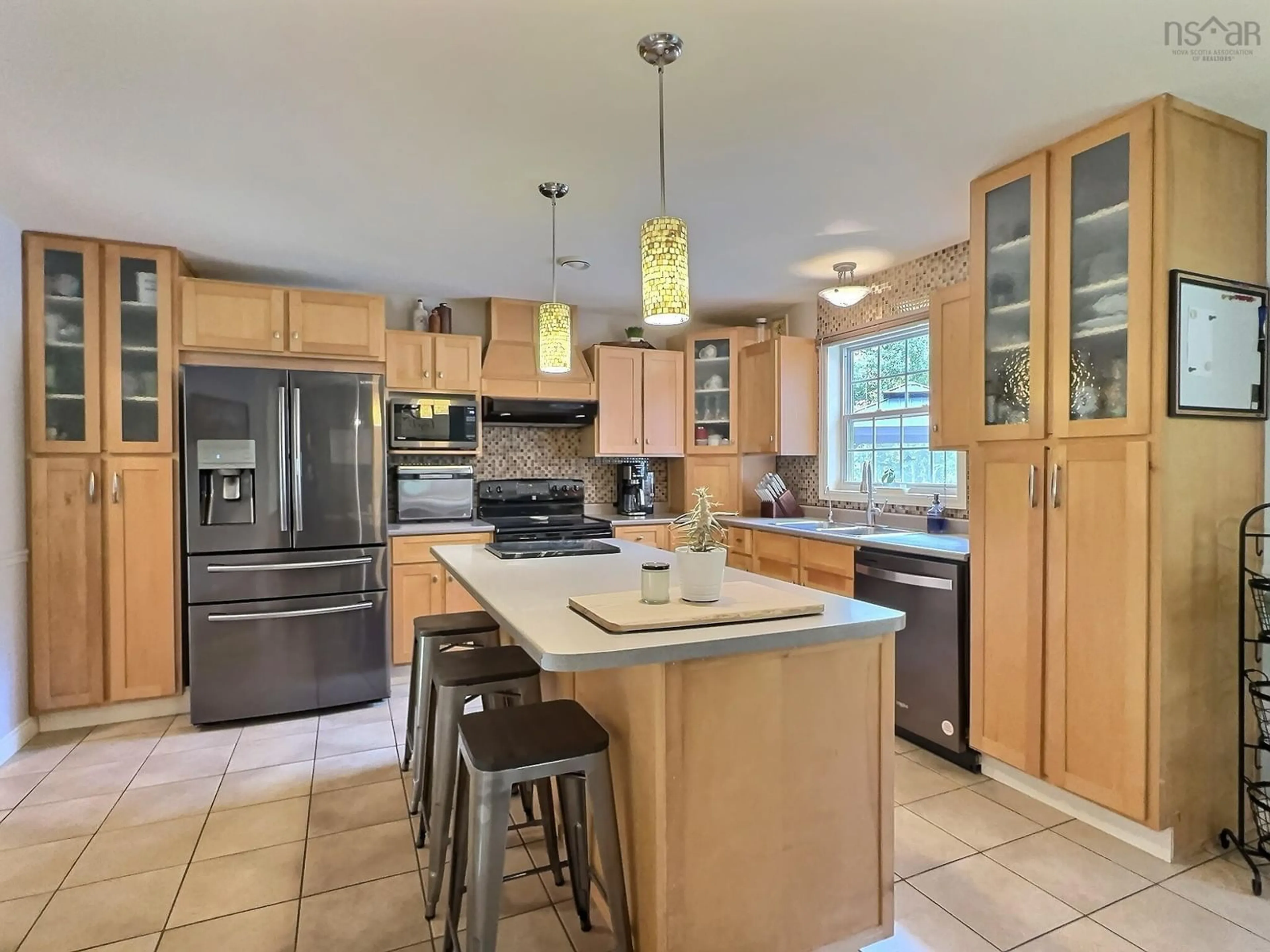 Open concept kitchen for 49 Englewood Crt, Valley Nova Scotia B6L 3K7