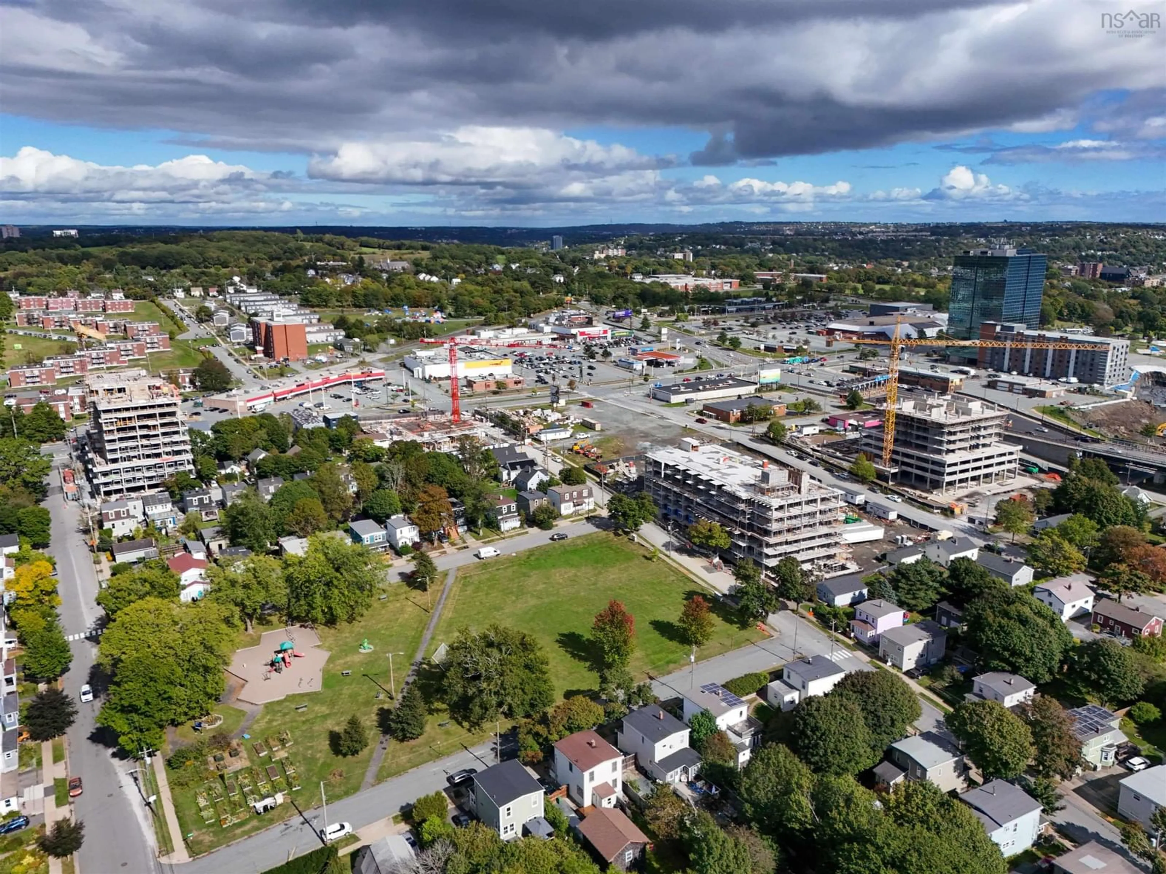 A pic from exterior of the house or condo, the view of city buildings for 2/2A John St, Dartmouth Nova Scotia B3A 1L4