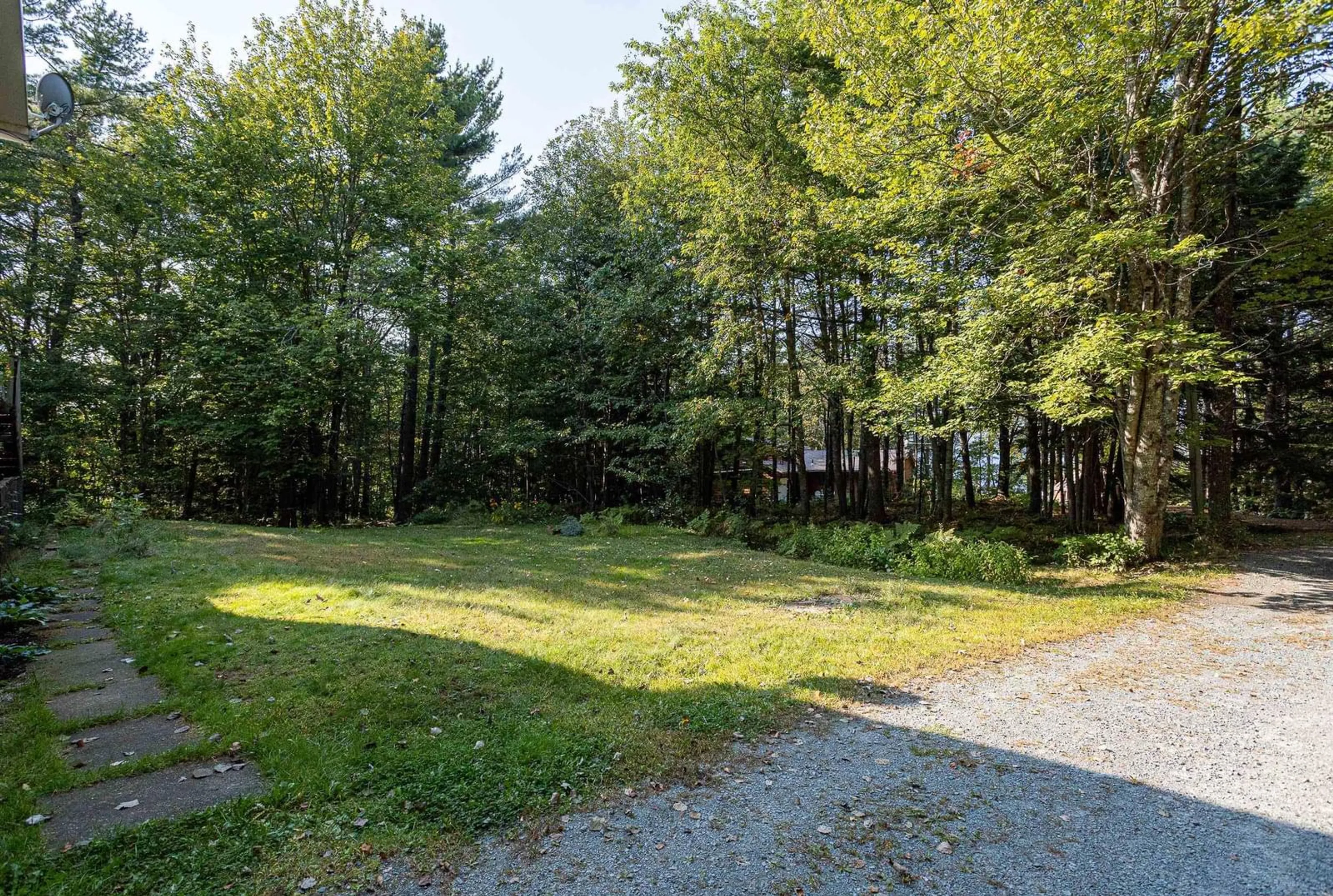 Patio, the fenced backyard for 6 Oak Lane, Grand Lake Nova Scotia B2T 1B3