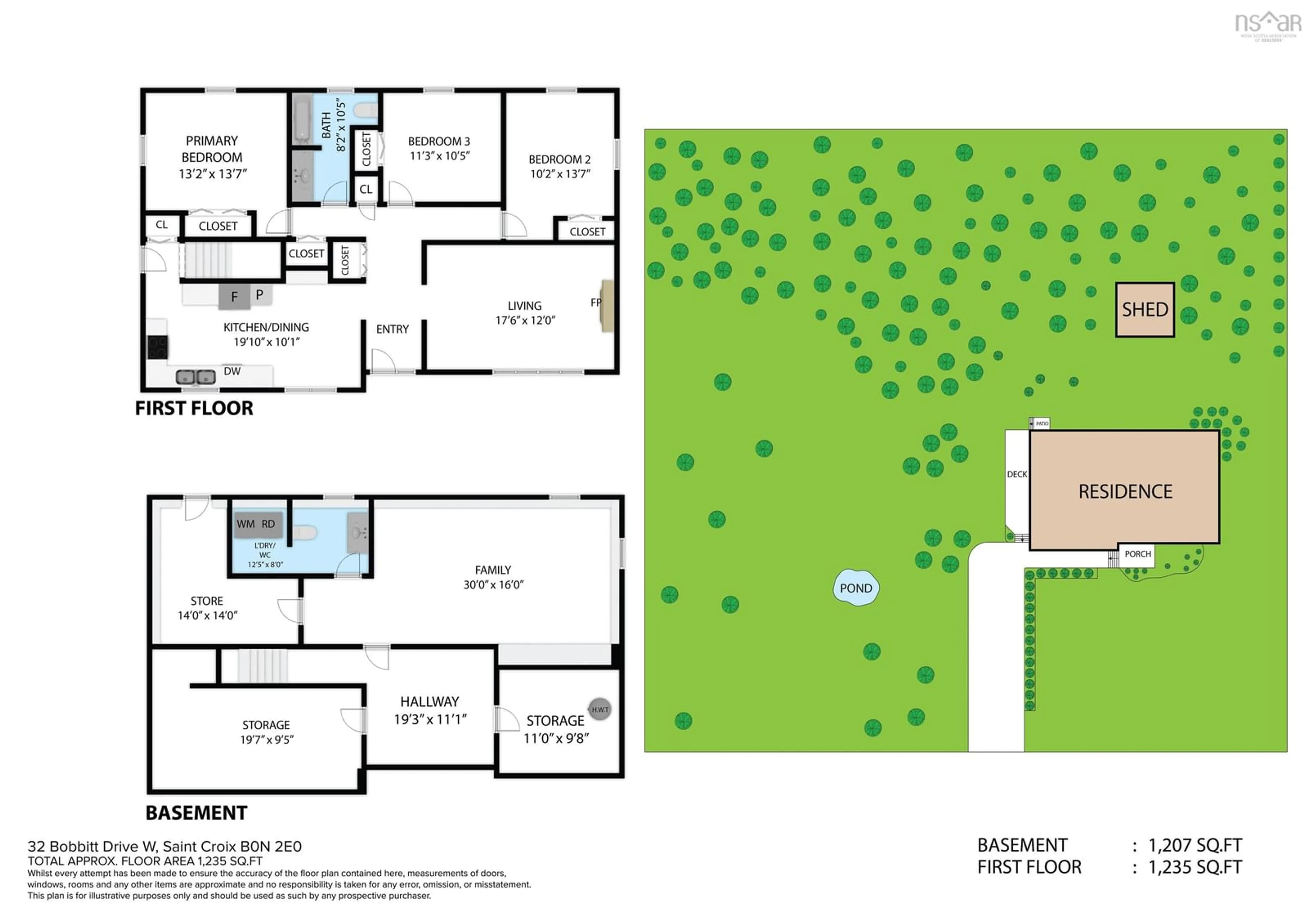 Floor plan for 32 Bobbitt Dr, St. Croix Nova Scotia B0N 2E0