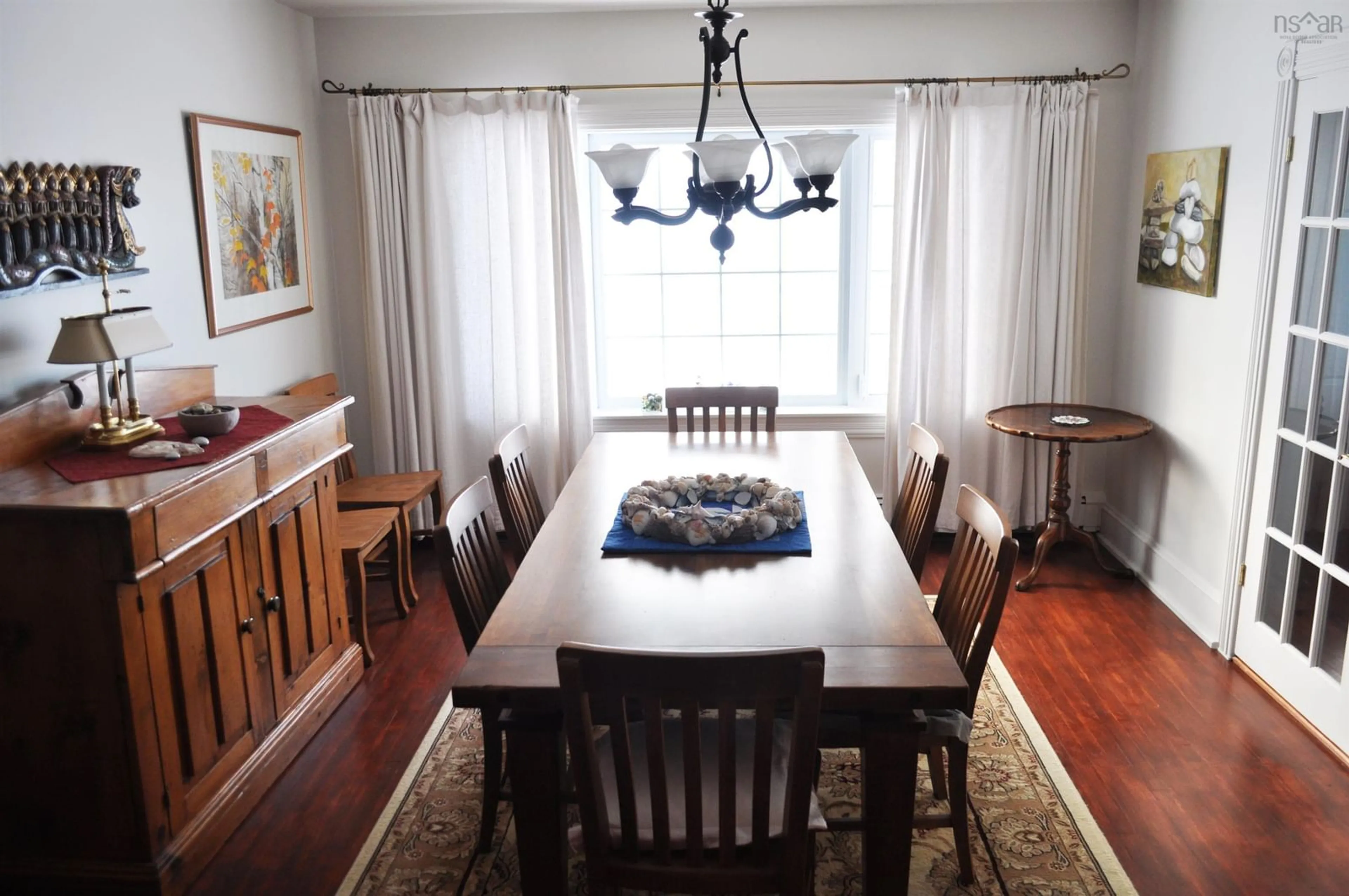 Dining room, wood floors, cottage for 5252 Highway 332, Middle Lahave Nova Scotia B4V 2W2