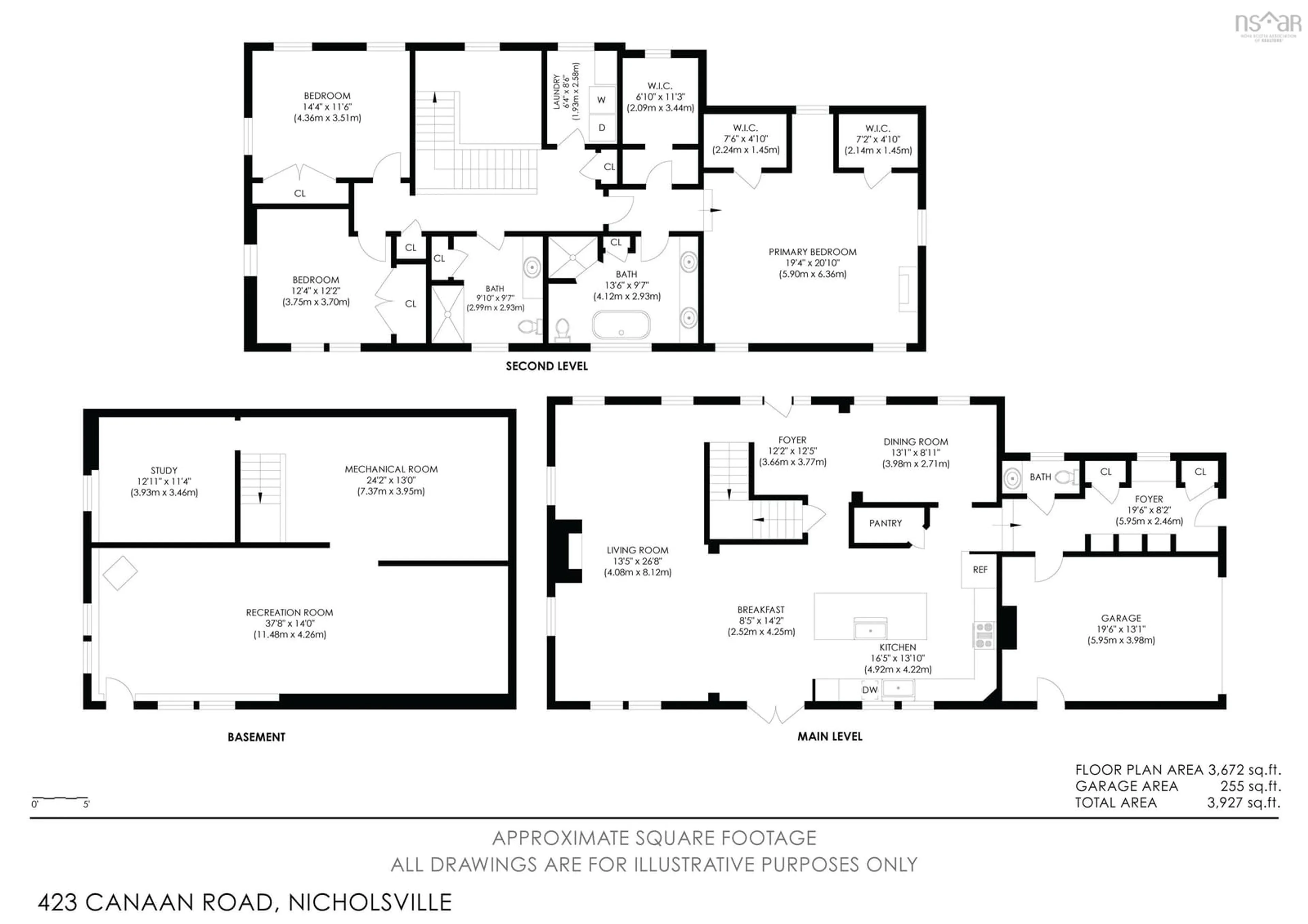 Floor plan for 423 Canaan Rd, Nicholsville Nova Scotia B0P 1C0