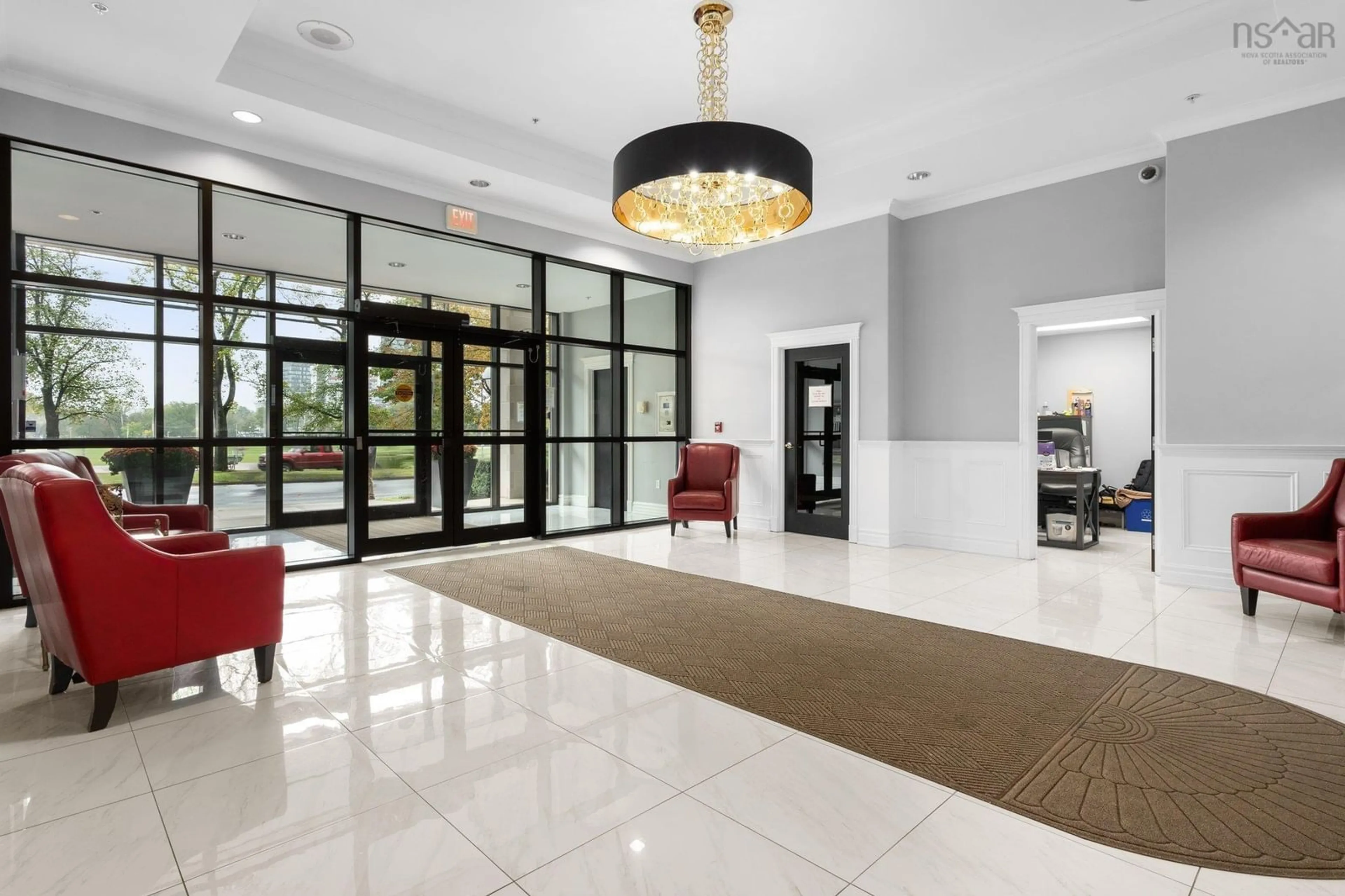 Indoor lobby, cement floor for 5839 Cunard St #508, Halifax Nova Scotia B3K 0B9