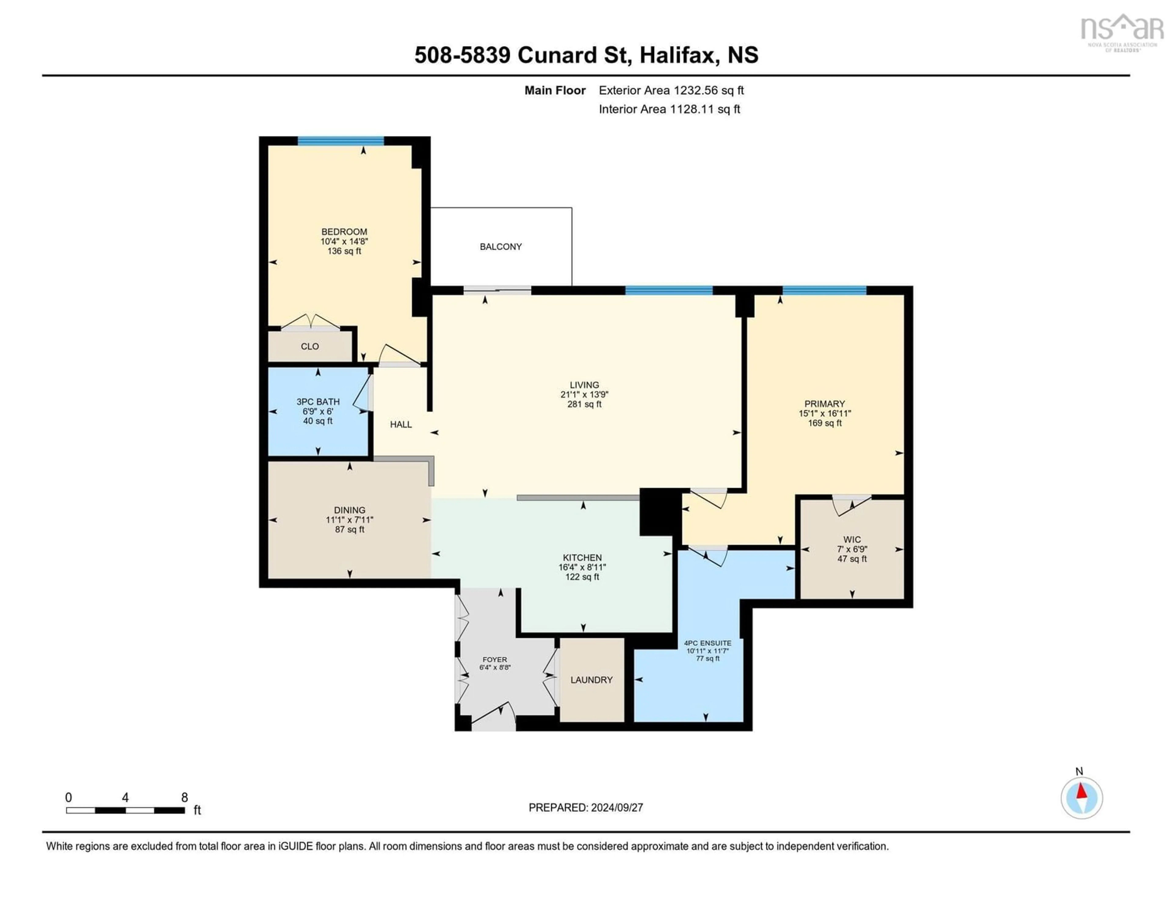 Floor plan for 5839 Cunard St #508, Halifax Nova Scotia B3K 0B9