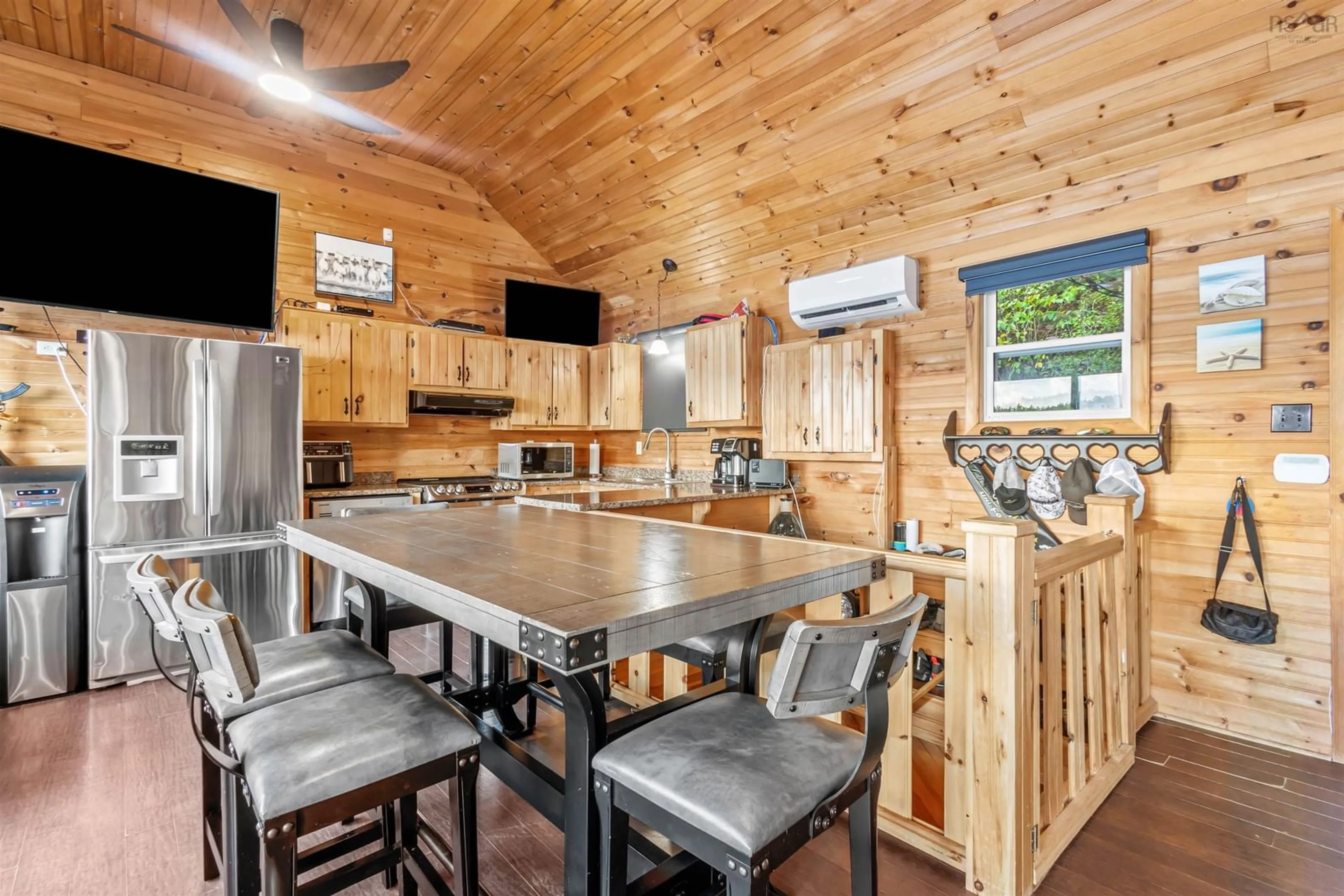 Rustic kitchen, wood floors, cottage for 167 Cockscomb Lake Drive, Mount Uniacke Nova Scotia B0N 1Z0