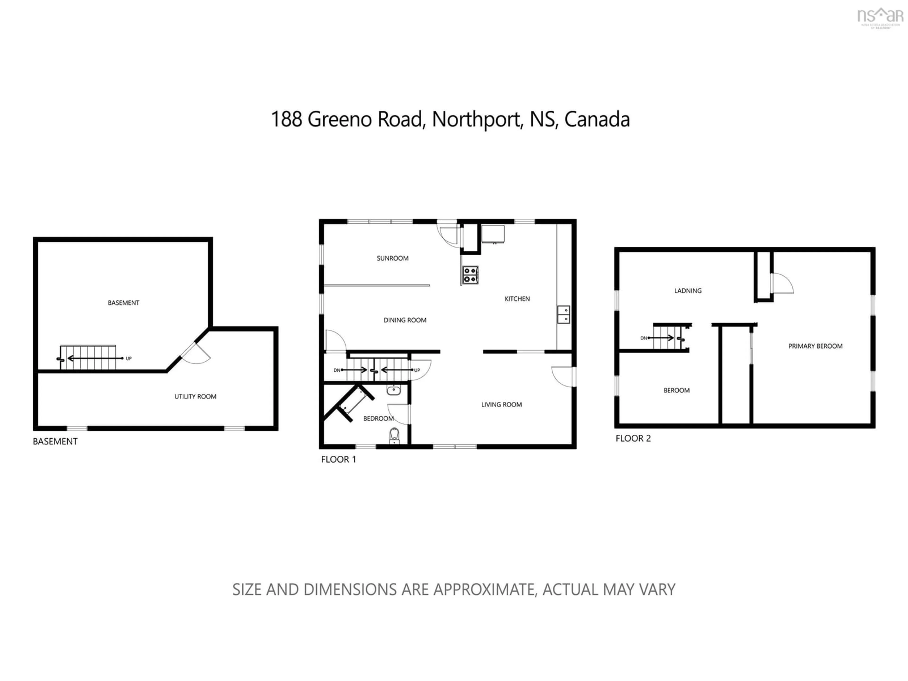 Floor plan for 188 Greeno Rd, Lower Shinimicas Nova Scotia B0L 1E0