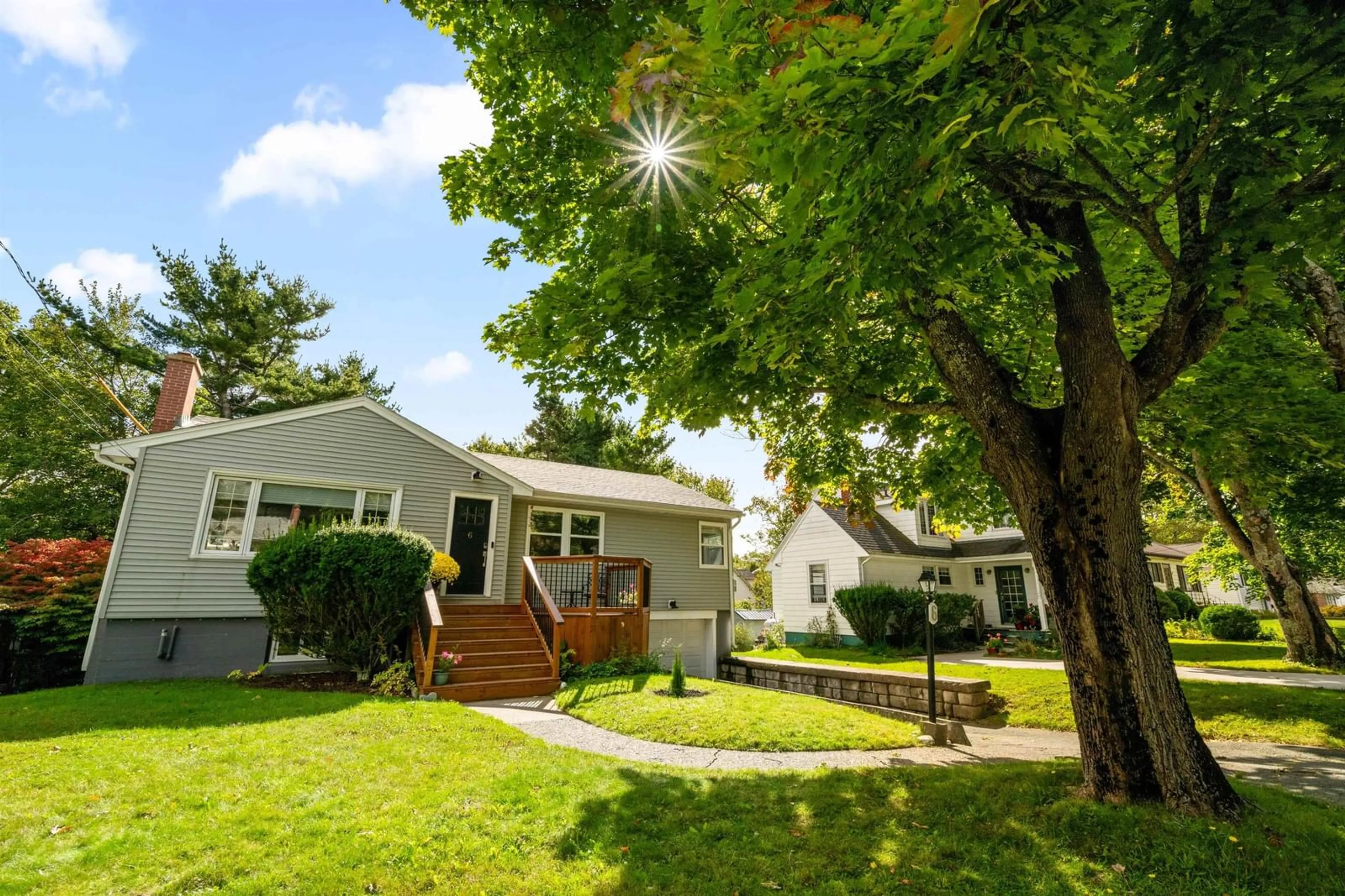 Frontside or backside of a home, the fenced backyard for 6 Inverness Ave, Armdale Nova Scotia B3P 1X5