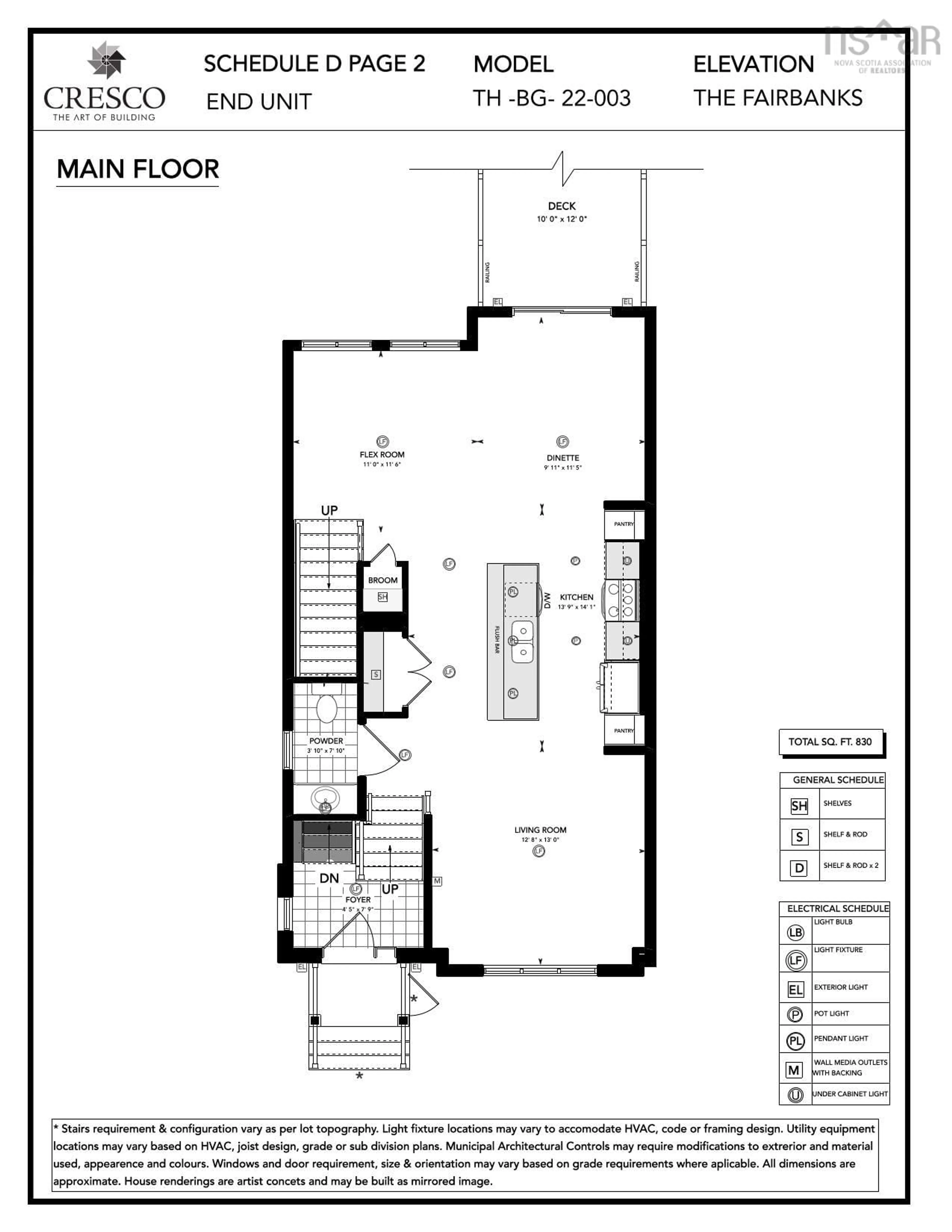 Floor plan for 137 Terrastone Ridge #SD4C, Dartmouth Nova Scotia B2X 2E8