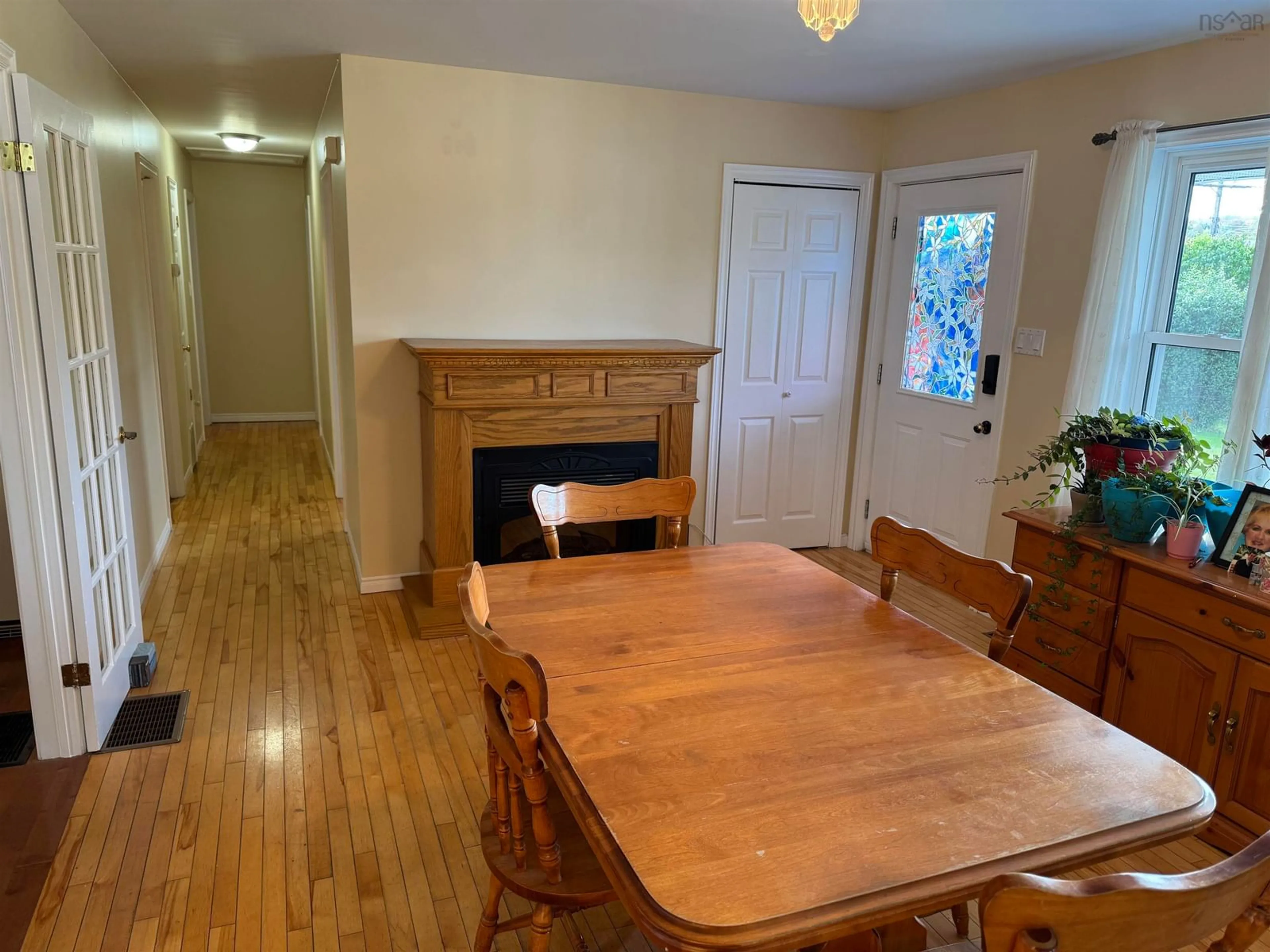 Dining room, wood floors, cottage for 41 Park Rd, Trenton Nova Scotia B0K 1X0