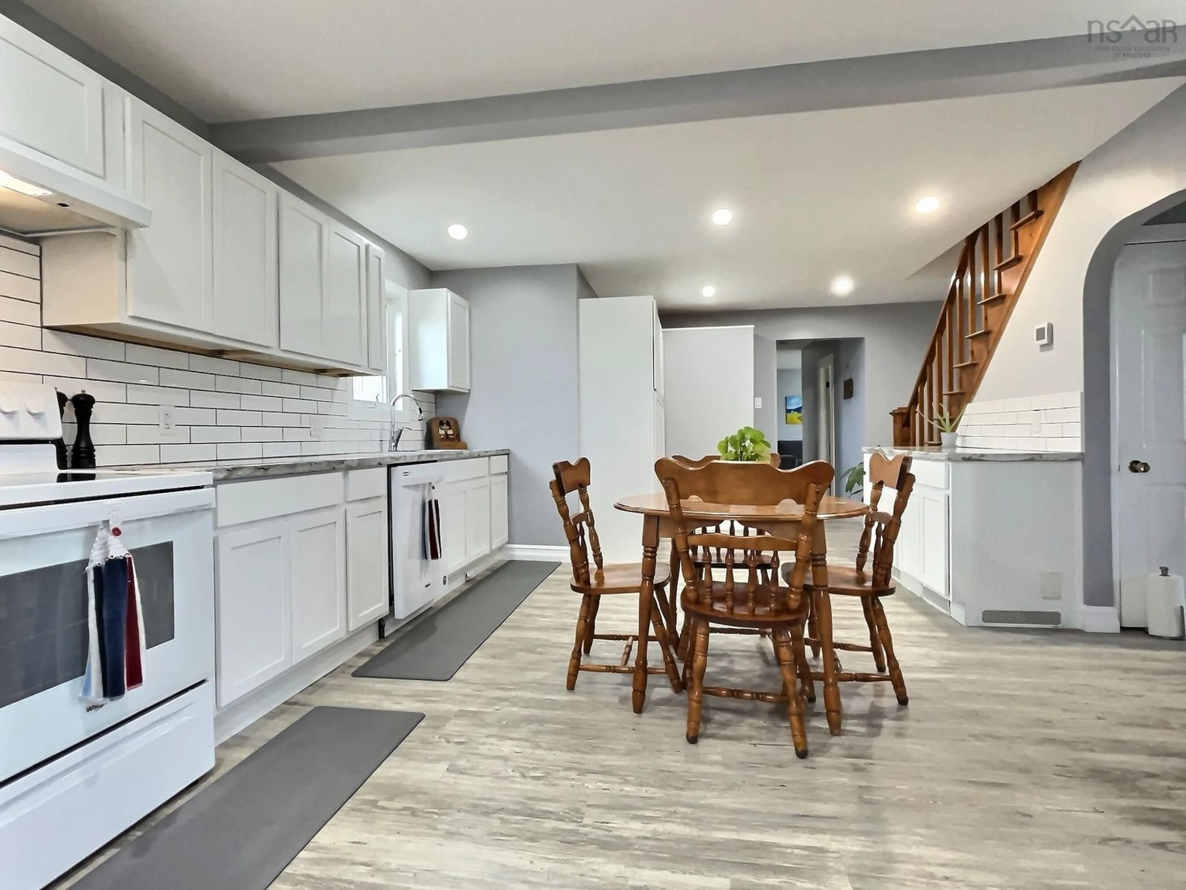 Open concept kitchen for 5 Chemin Pembroke, Grand Étang Nova Scotia B0E 1L0