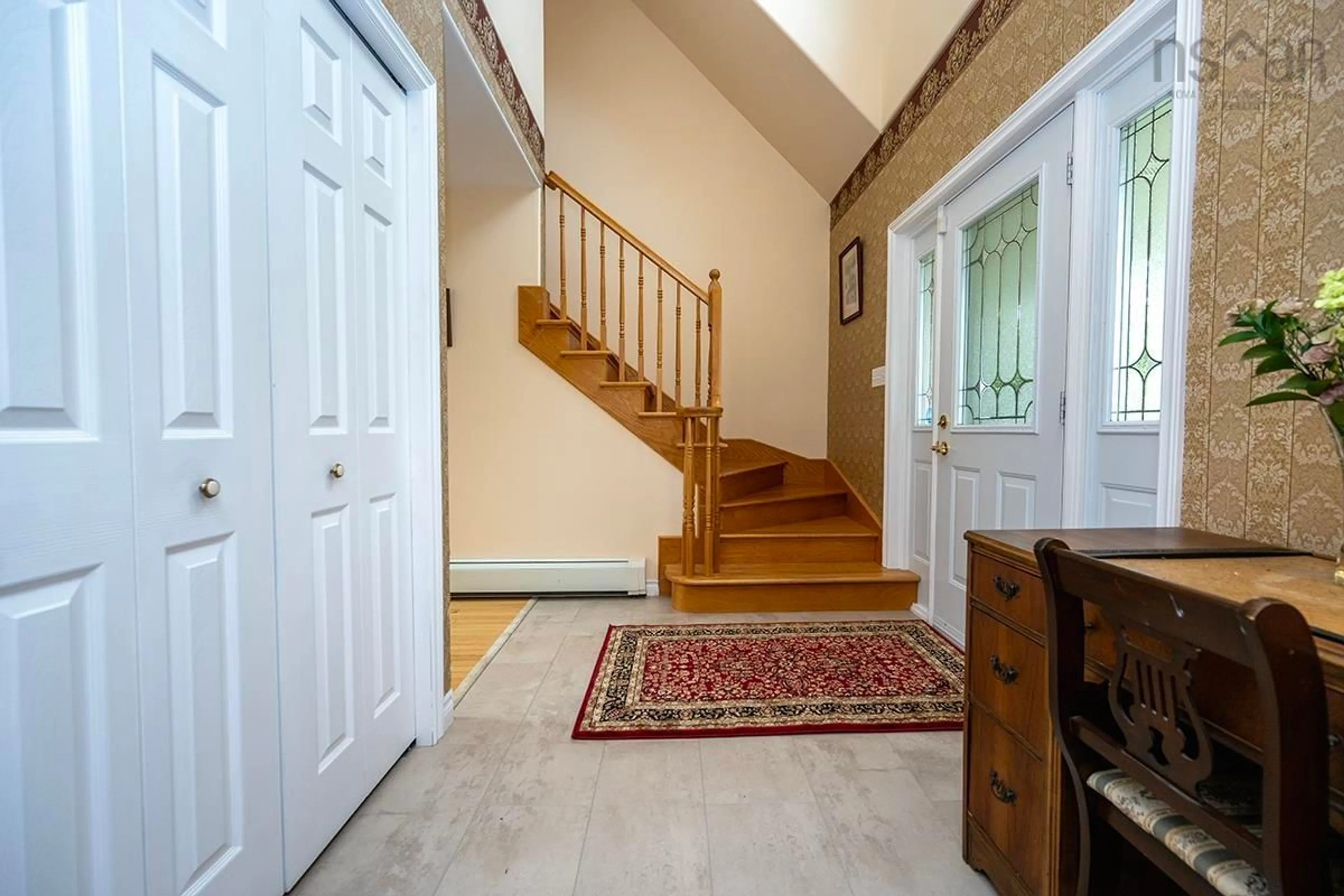 Indoor foyer, wood floors for 70 Mountain View Dr, Falmouth Nova Scotia B0P 1P0