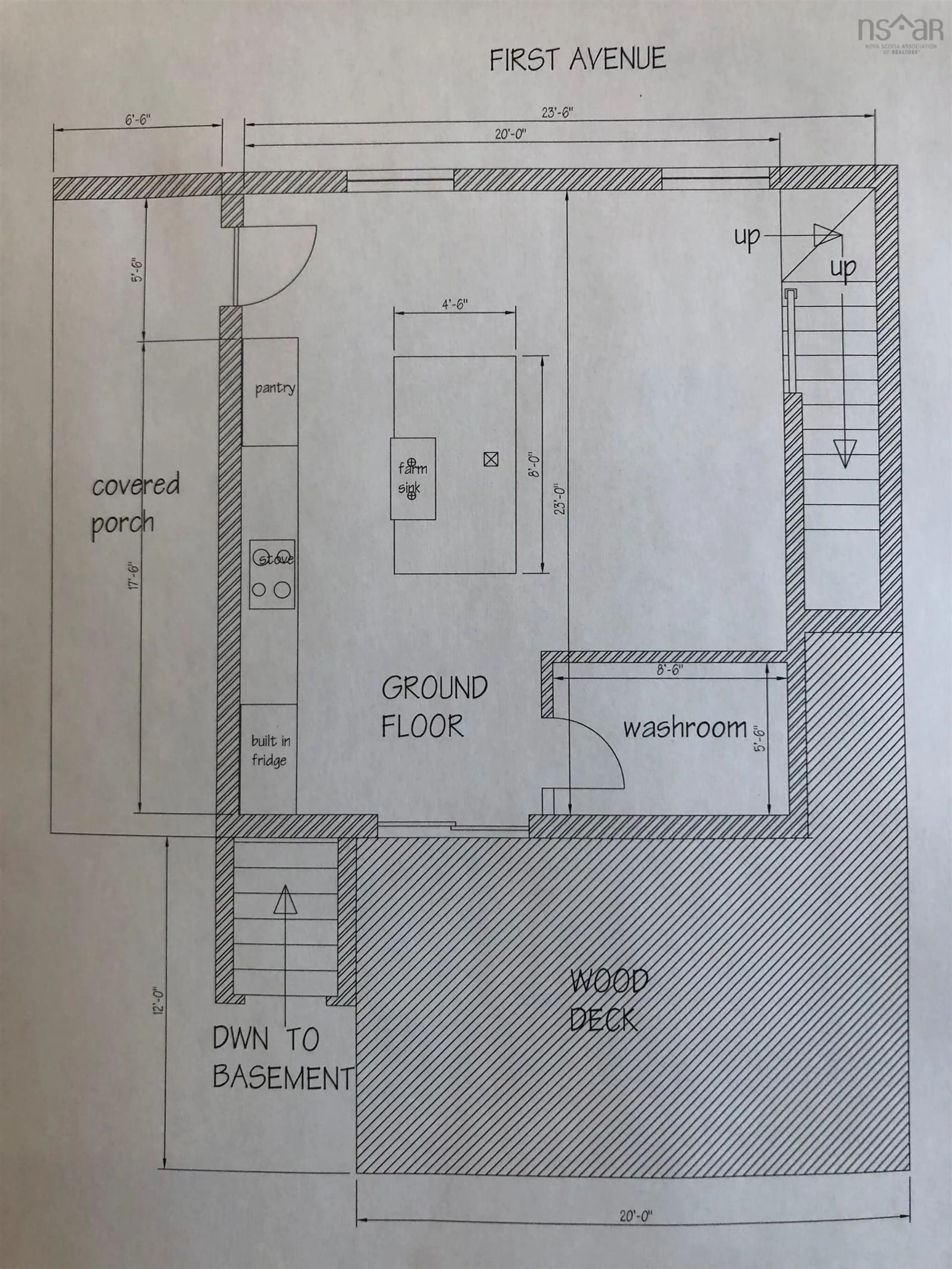 Floor plan for 139 First Ave, Digby Nova Scotia B0V 1A0