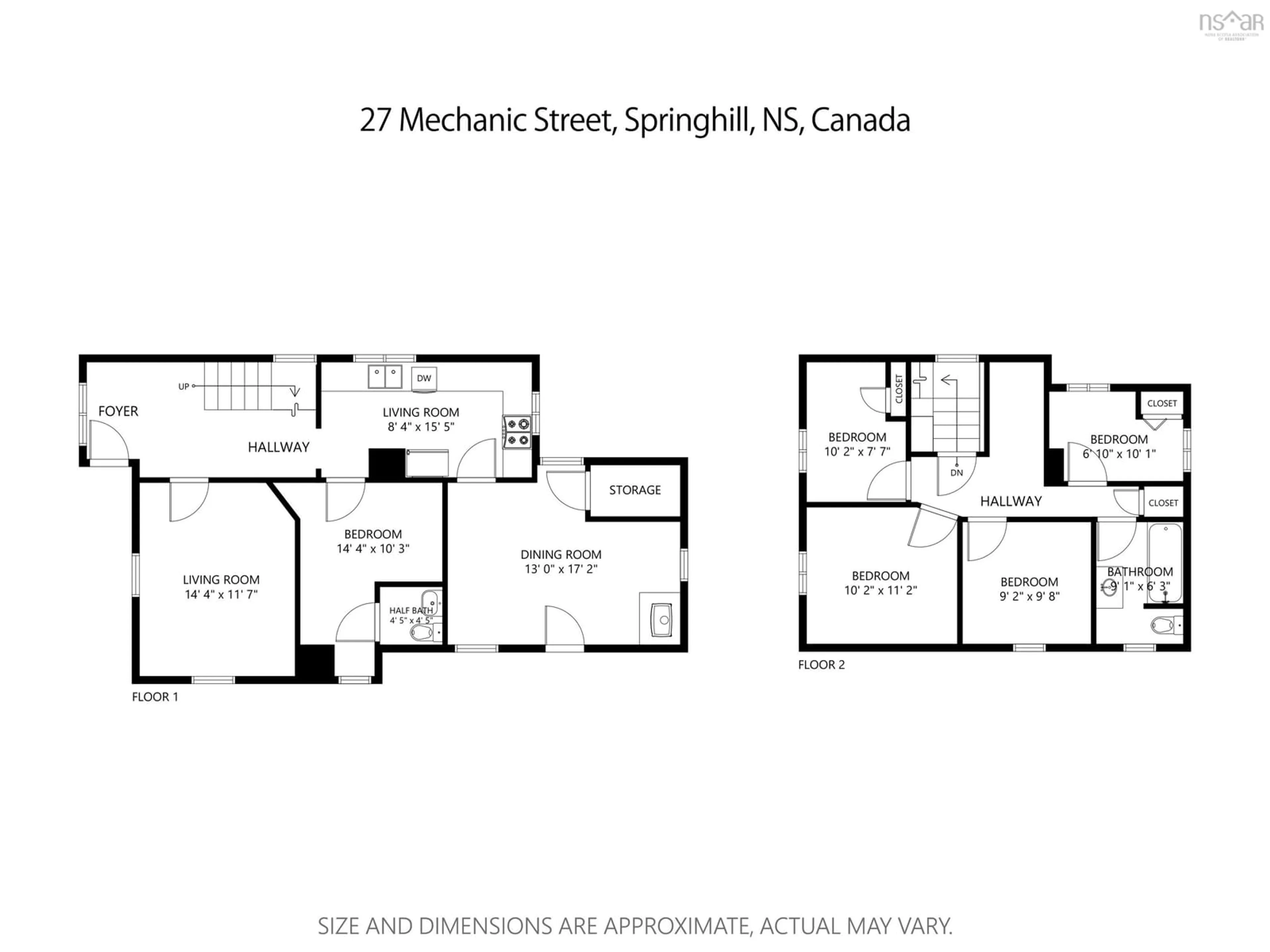 Floor plan for 27 Mechanic St, Springhill Nova Scotia B0M 1X0