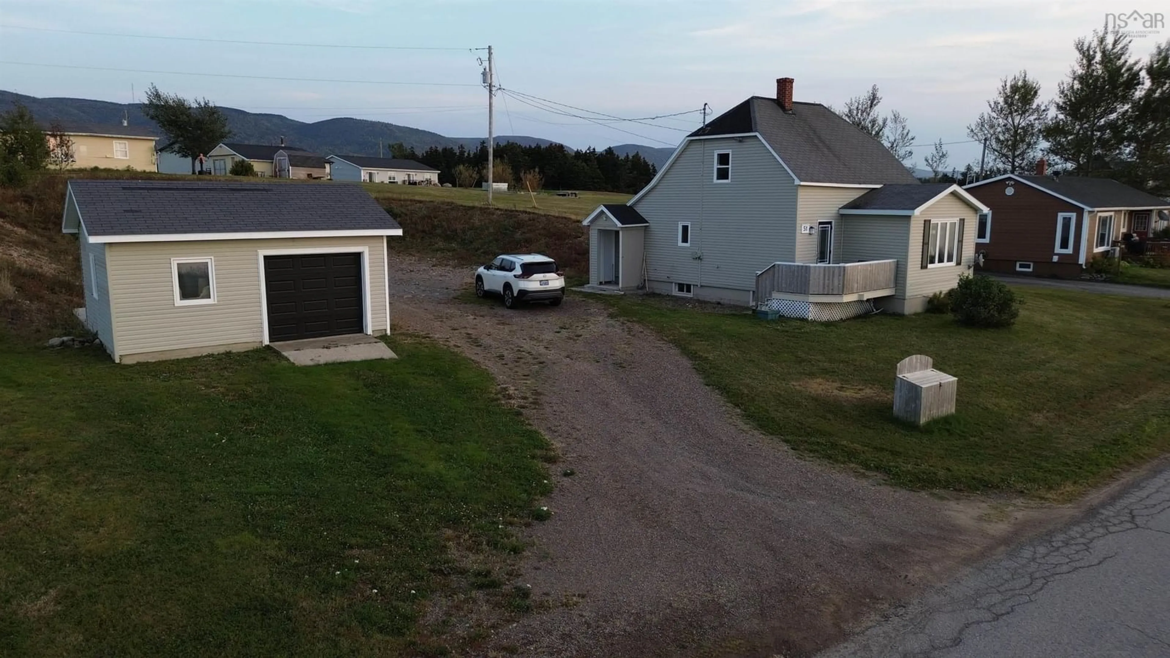 A pic from outside/outdoor area/front of a property/back of a property/a pic from drone, street for 51 Hache Rd, Point Cross Nova Scotia B0E 1H0