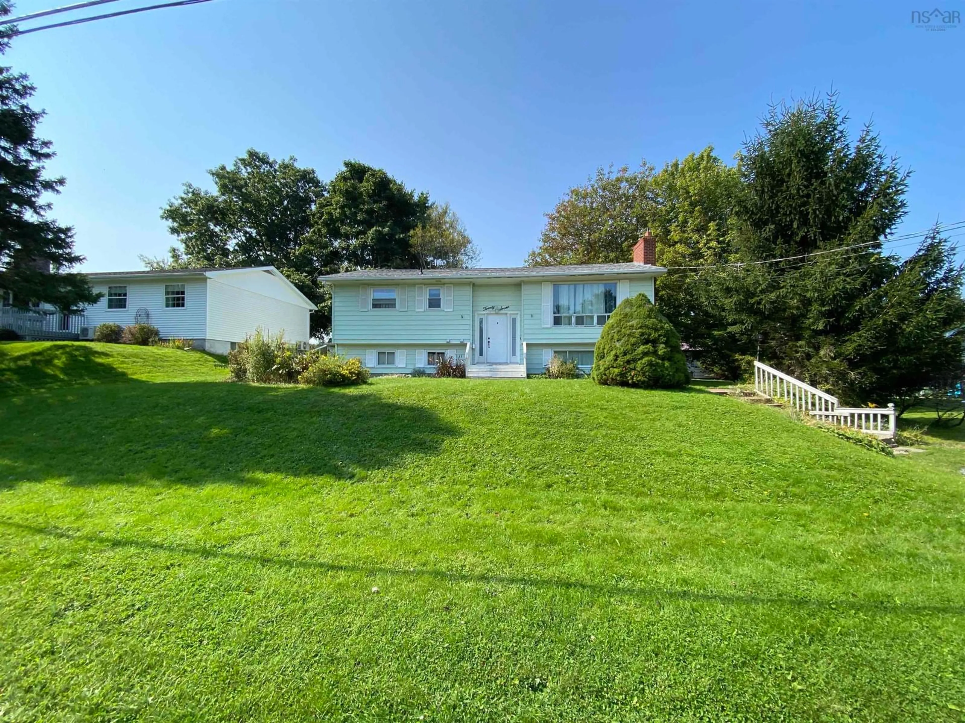 Frontside or backside of a home, the fenced backyard for 27 Princeton Crt, Salmon River Nova Scotia B2N 4X3