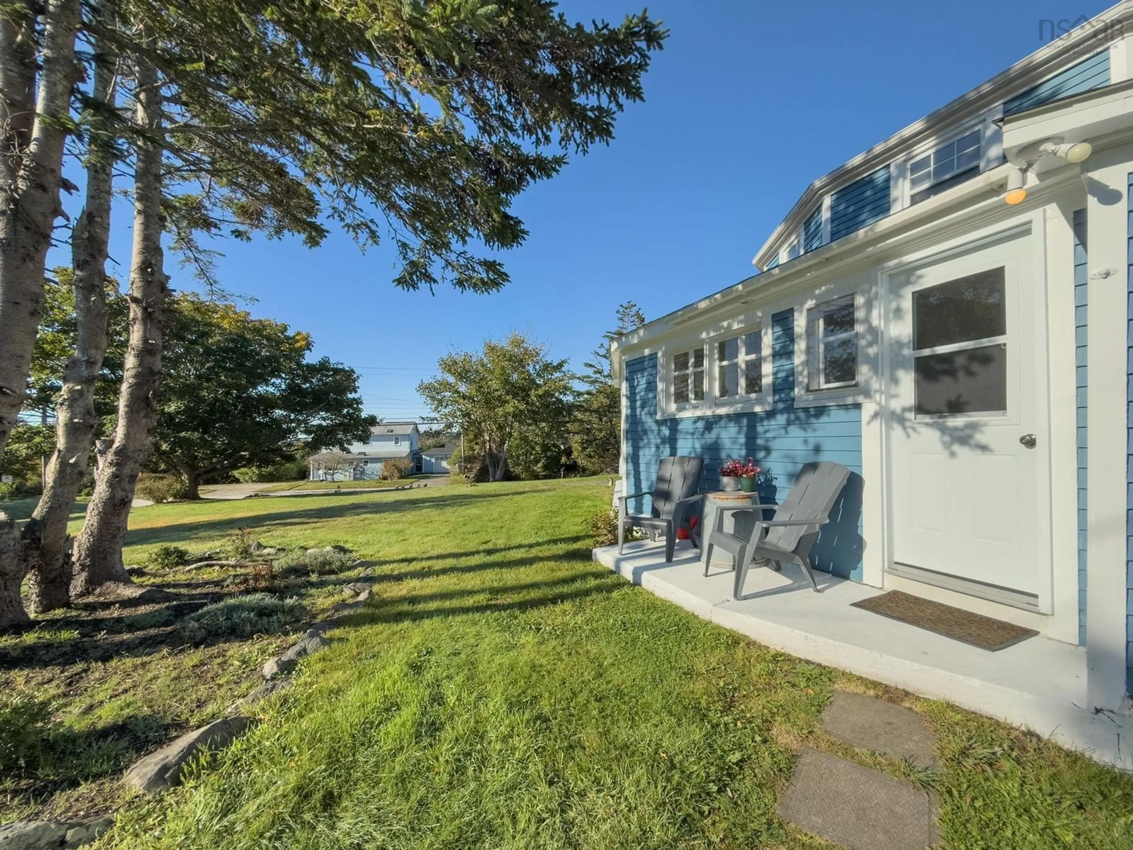 A pic from exterior of the house or condo, the fenced backyard for 7 Candy Lane, Hebron Nova Scotia B5A 5A7