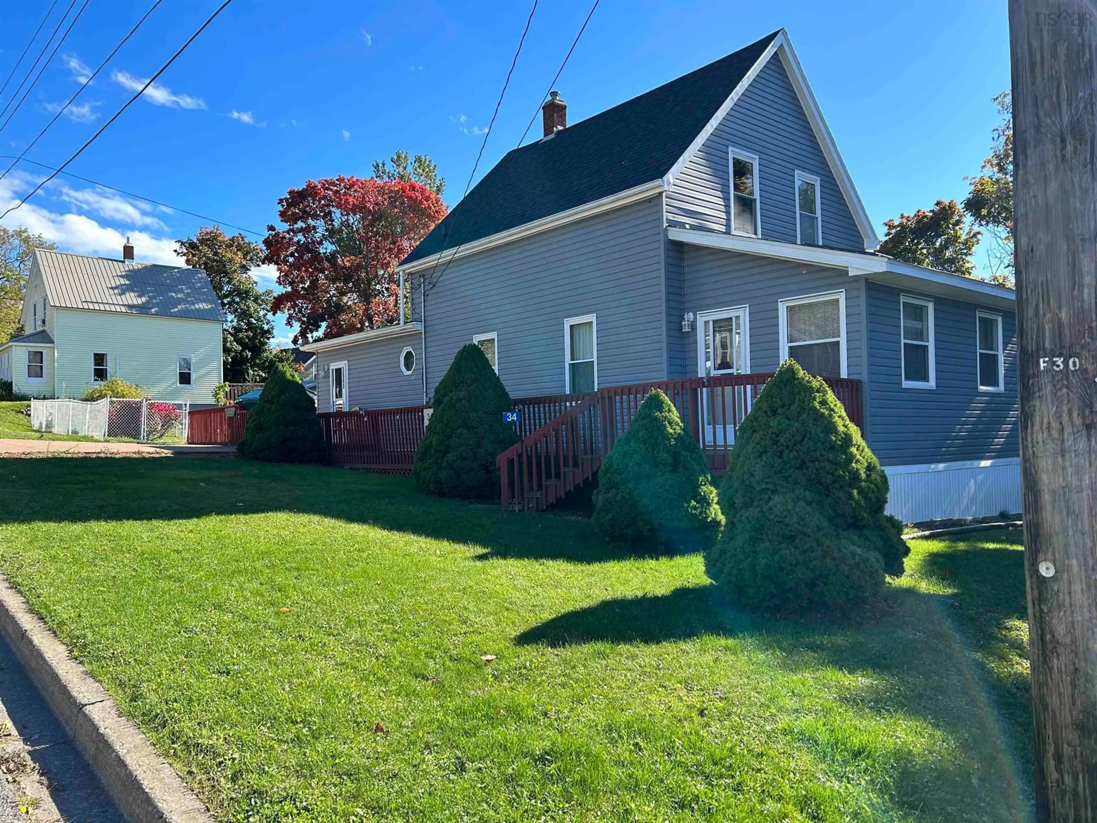 Frontside or backside of a home, cottage for 34 Forge St, Trenton Nova Scotia B0K 1X2