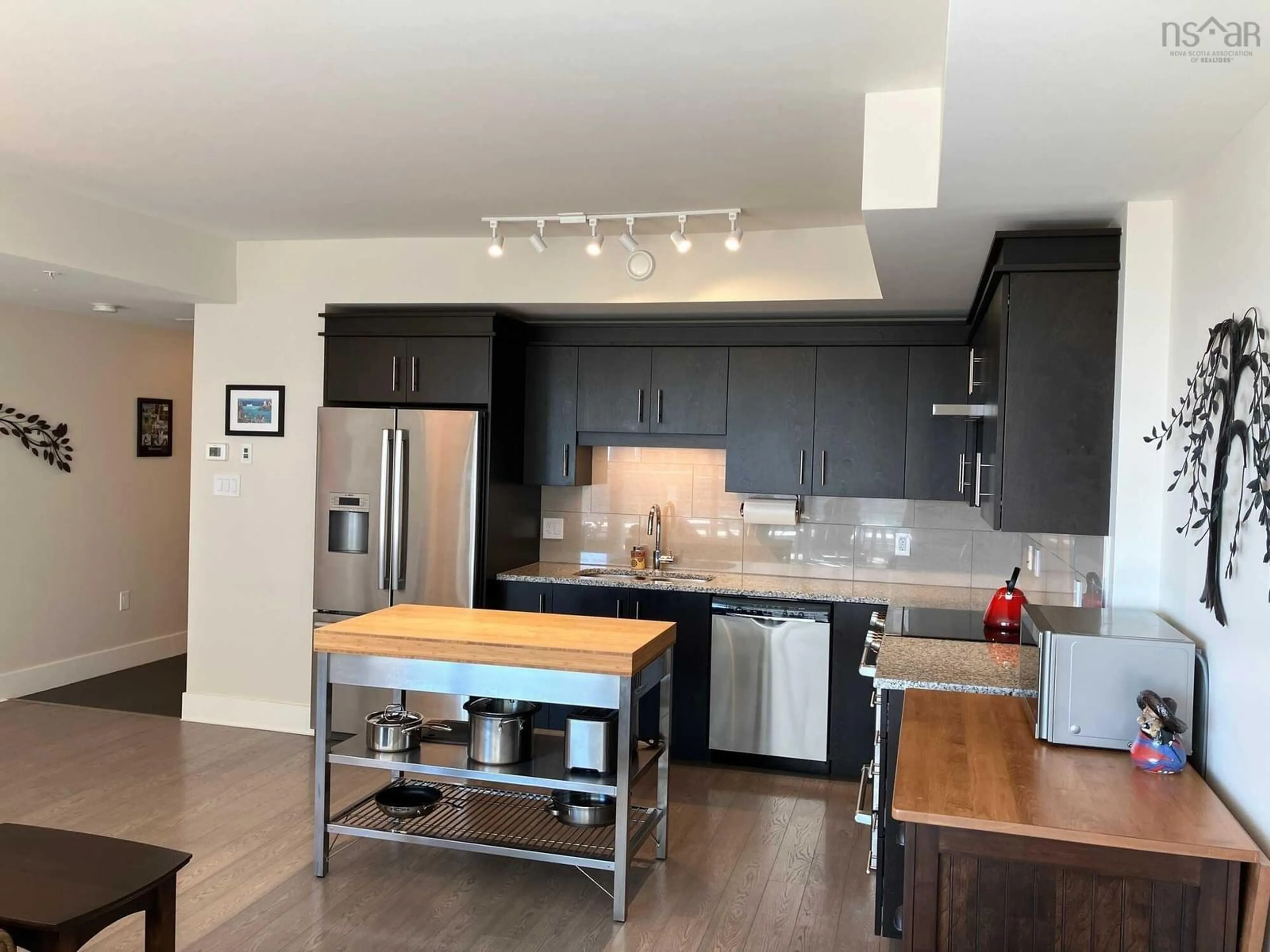 Open concept kitchen for 15 Kings Wharf Pl #404, Dartmouth Nova Scotia B2Y 0C2