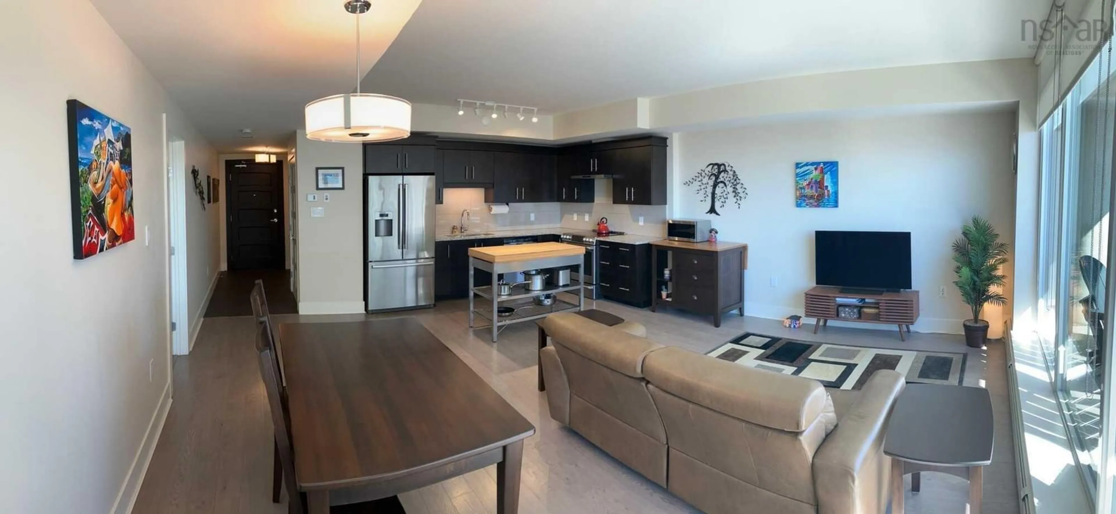 Open concept kitchen for 15 Kings Wharf Pl #404, Dartmouth Nova Scotia B2Y 0C2