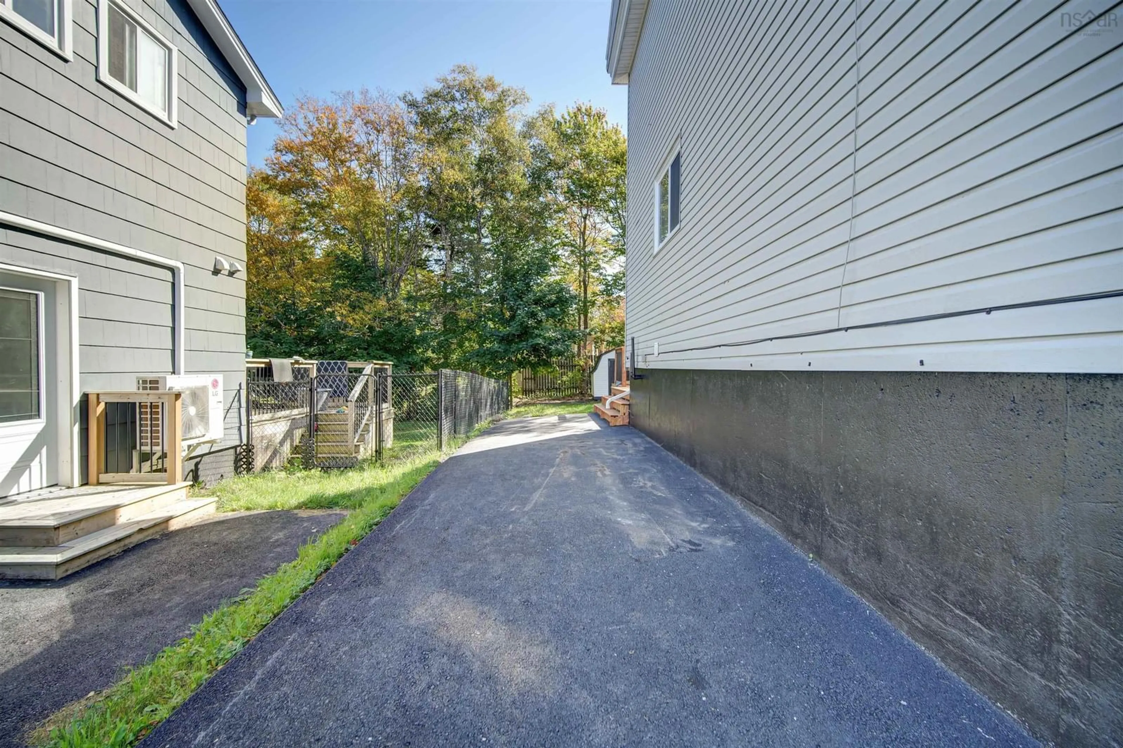 Patio, the fenced backyard for 18 Hilden Dr, Halifax Nova Scotia B3R 1K2