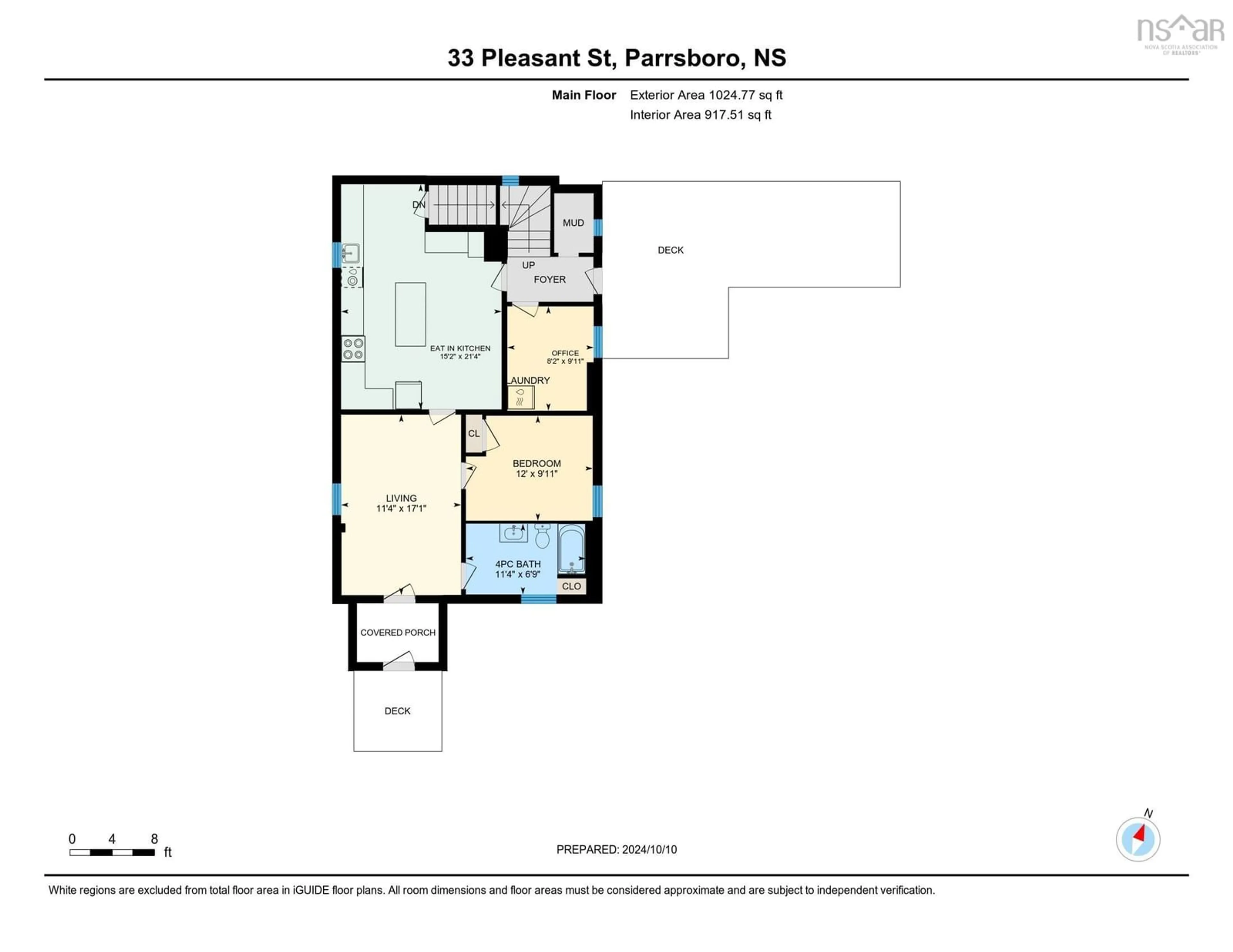 Floor plan for 33 Pleasant St, Parrsboro Nova Scotia B0M 1S0