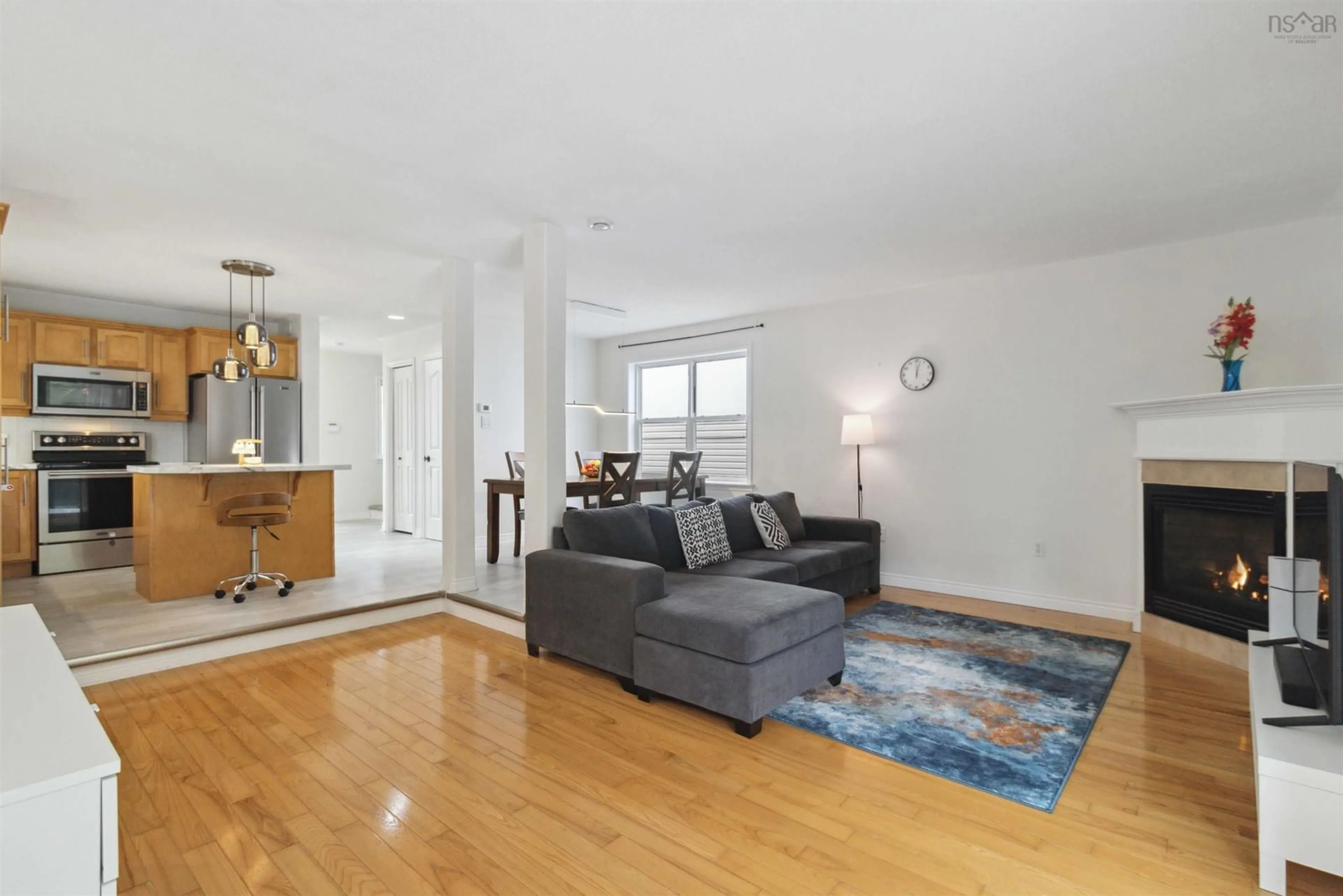 Living room, wood floors for 227 Oceanview Dr, Bedford Nova Scotia B4A 4G9