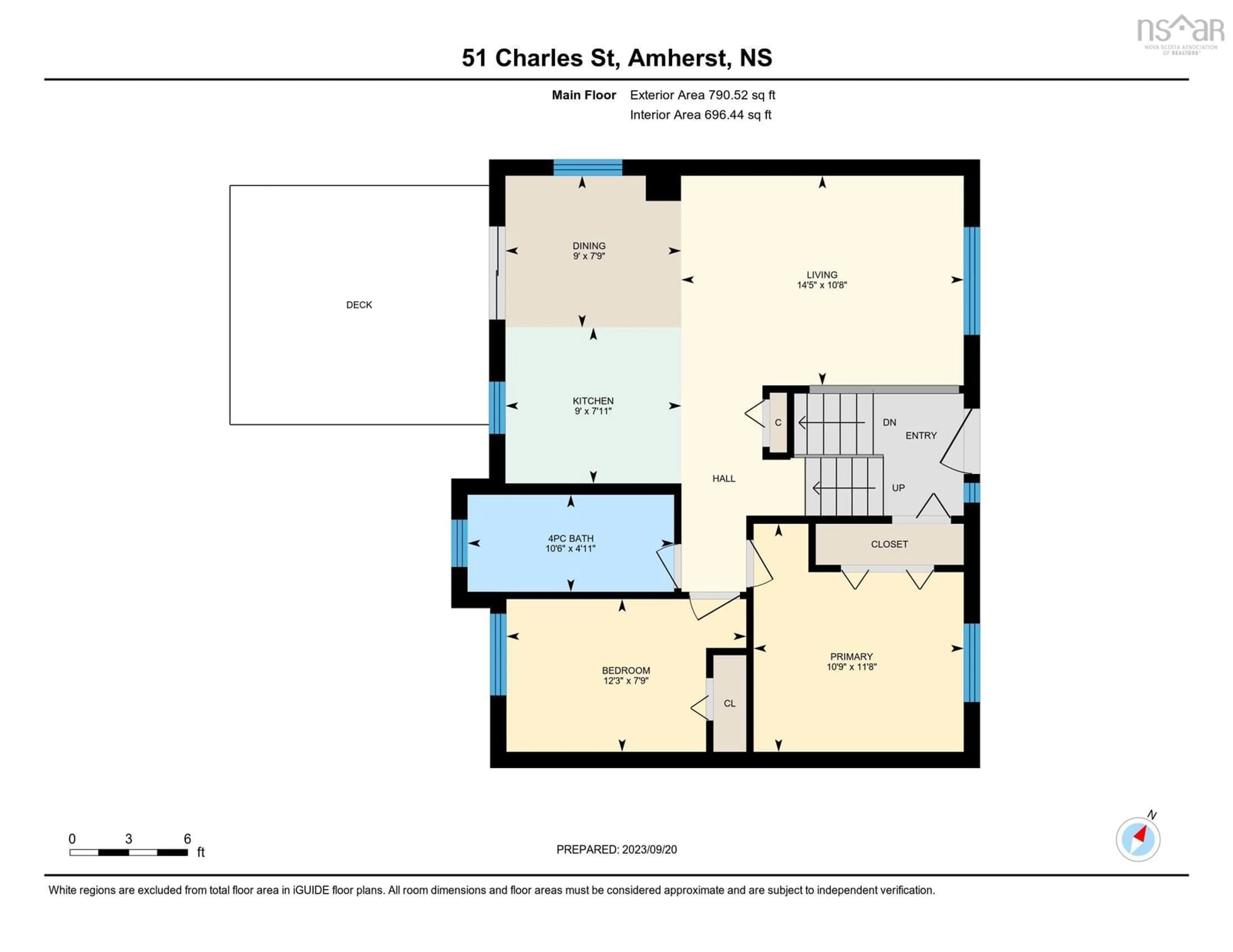 Floor plan for 51 Charles St, Amherst Nova Scotia B4H 4T6