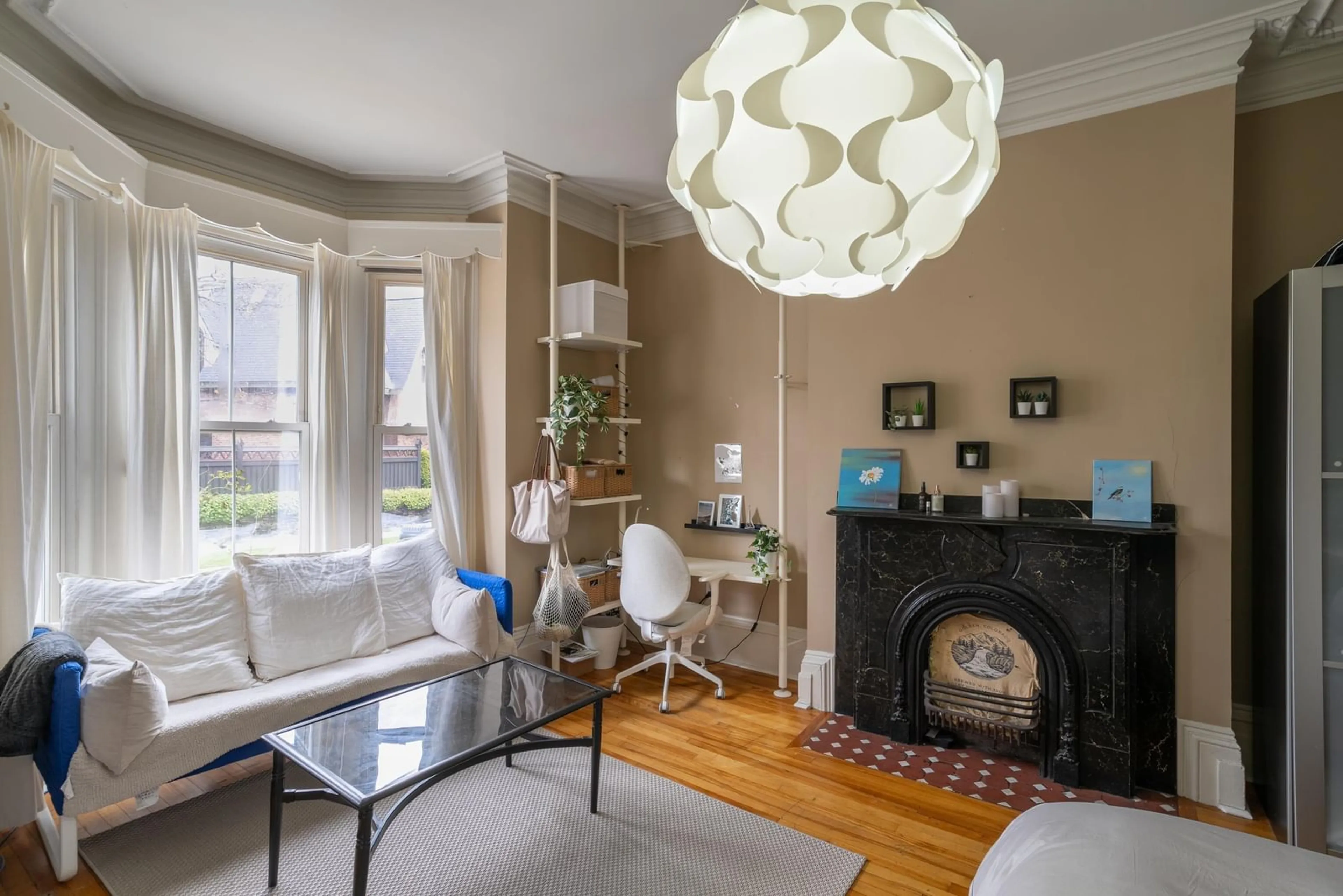 Living room, wood floors for 1070 Bland St, Halifax Nova Scotia B3H 2S2