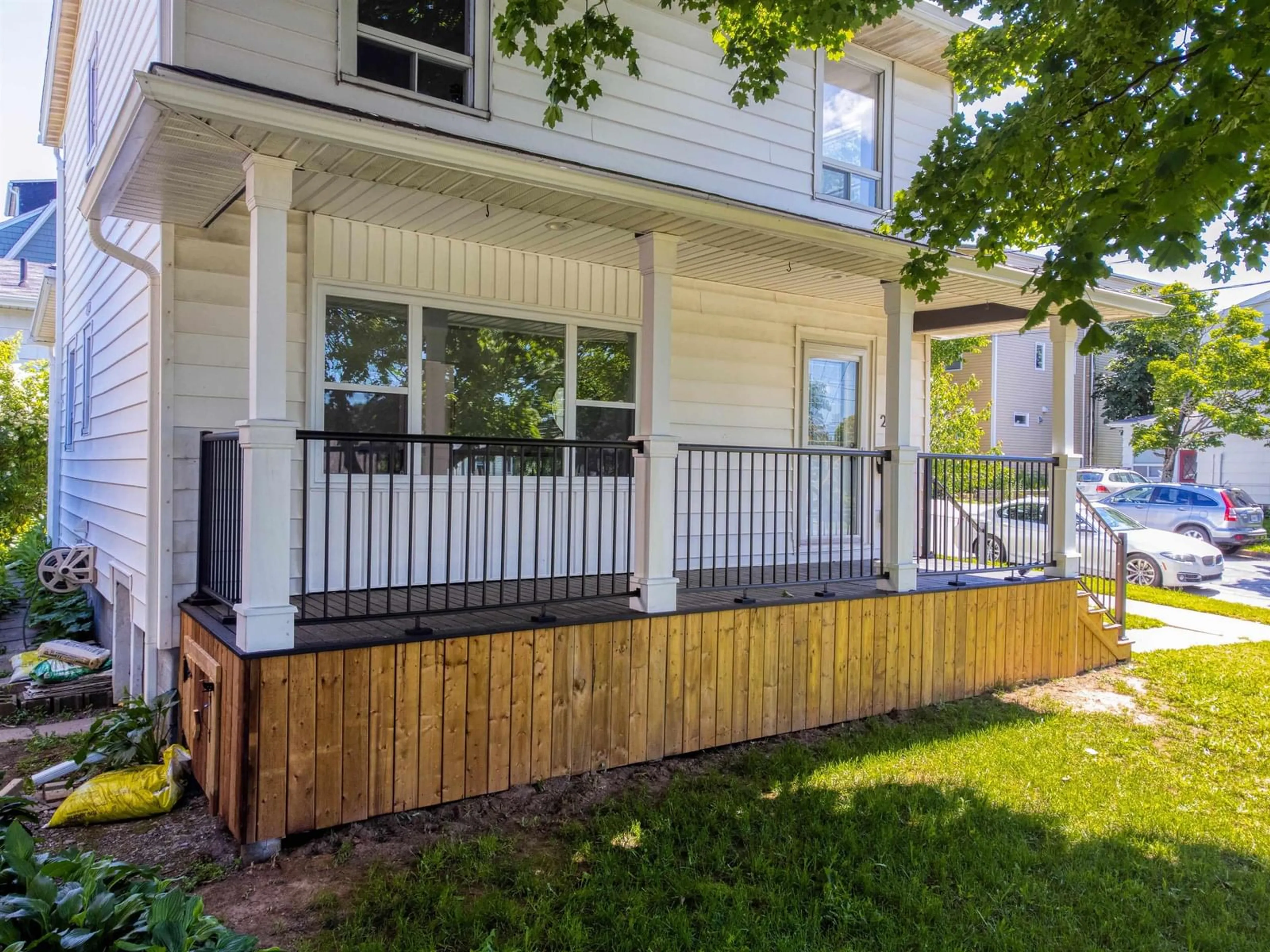 Frontside or backside of a home, the fenced backyard for 2909 Connaught Avenue, Halifax Nova Scotia B3L 3A3