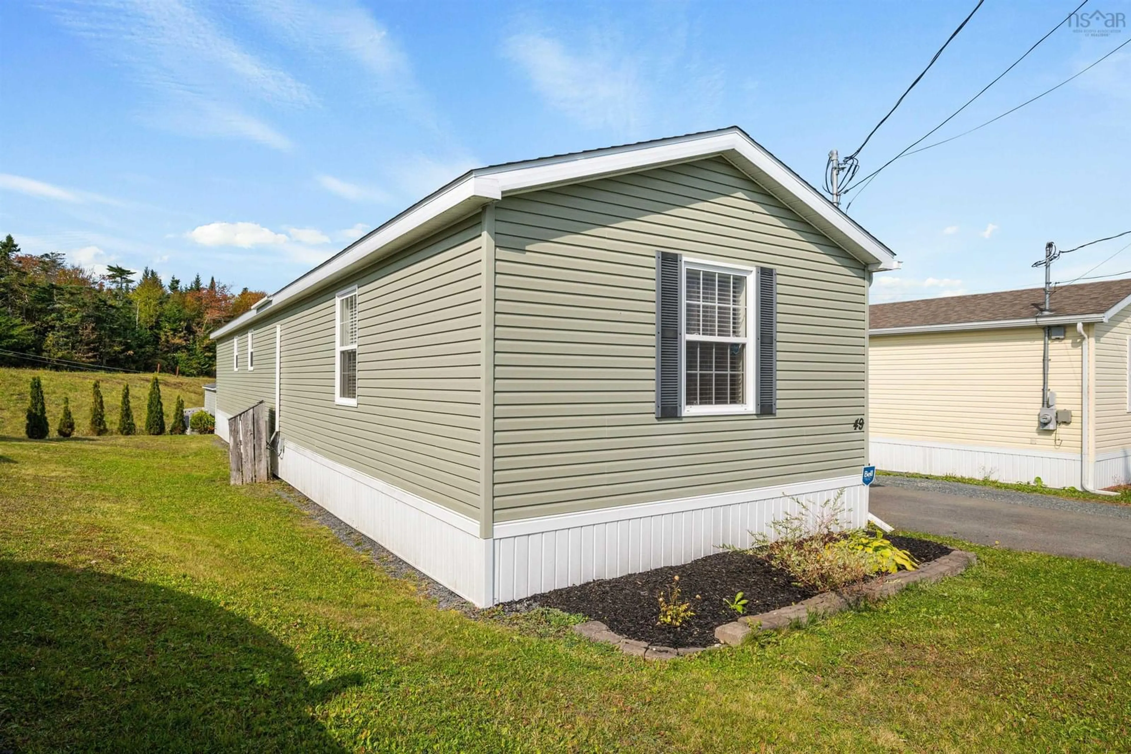 Home with vinyl exterior material for 49 Bonavista Dr, Harrietsfield Nova Scotia B3V 0B8