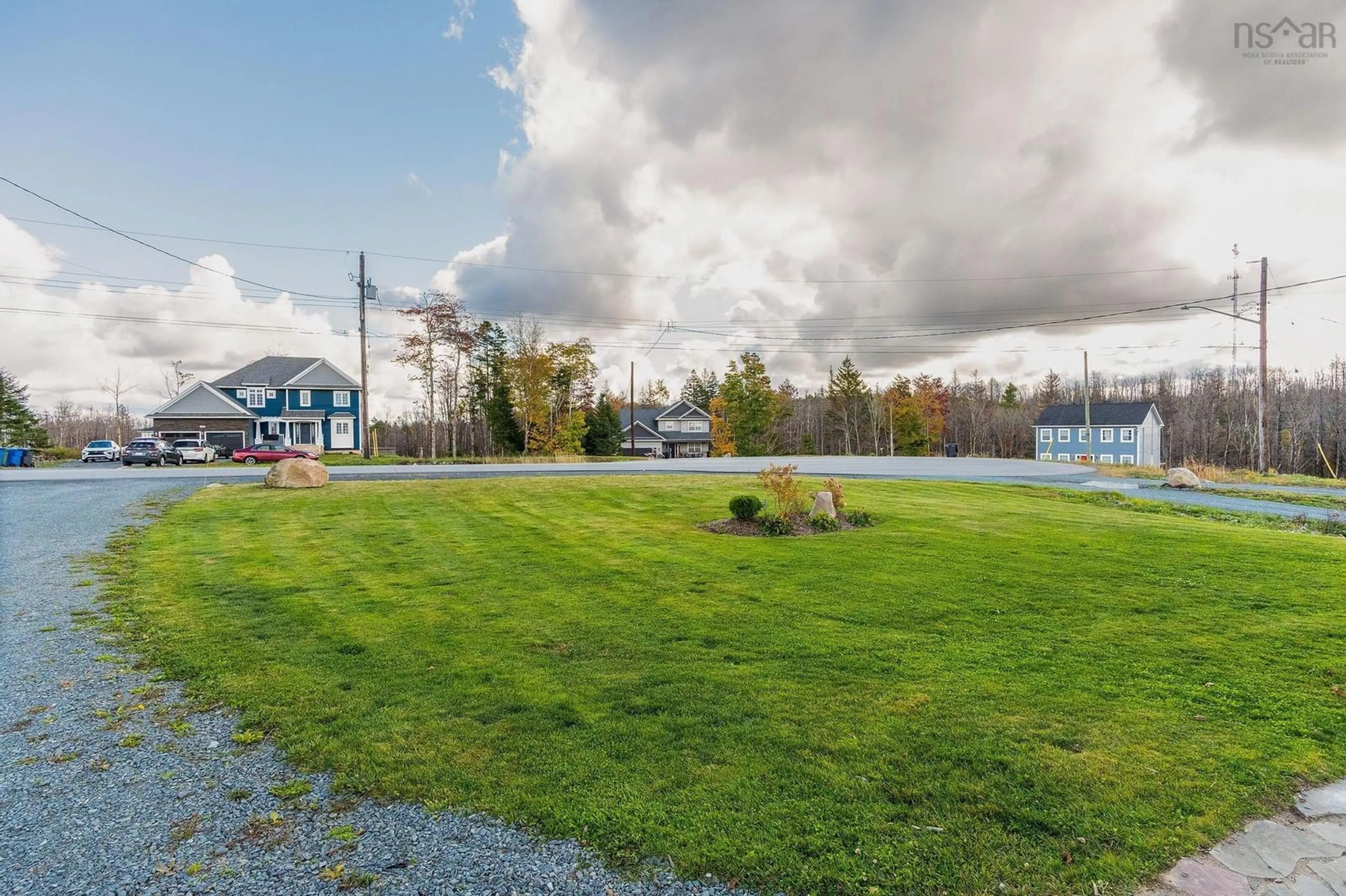 Patio, the fenced backyard for 24 Yew St, Hammonds Plains Nova Scotia B4B 0M8