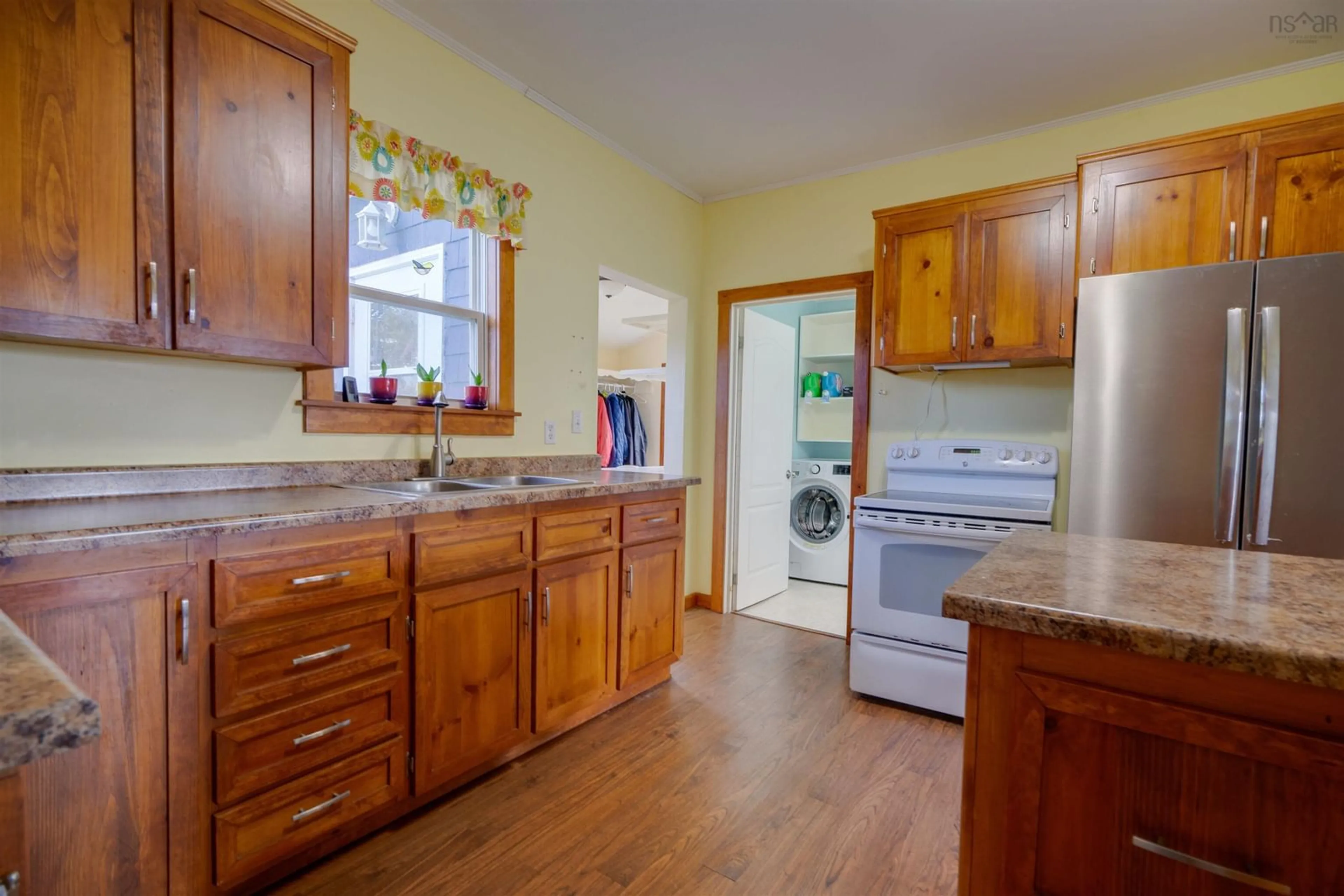 Standard kitchen, wood floors, cottage for 35 Overcove Road, Freeport Nova Scotia B0V 1B0