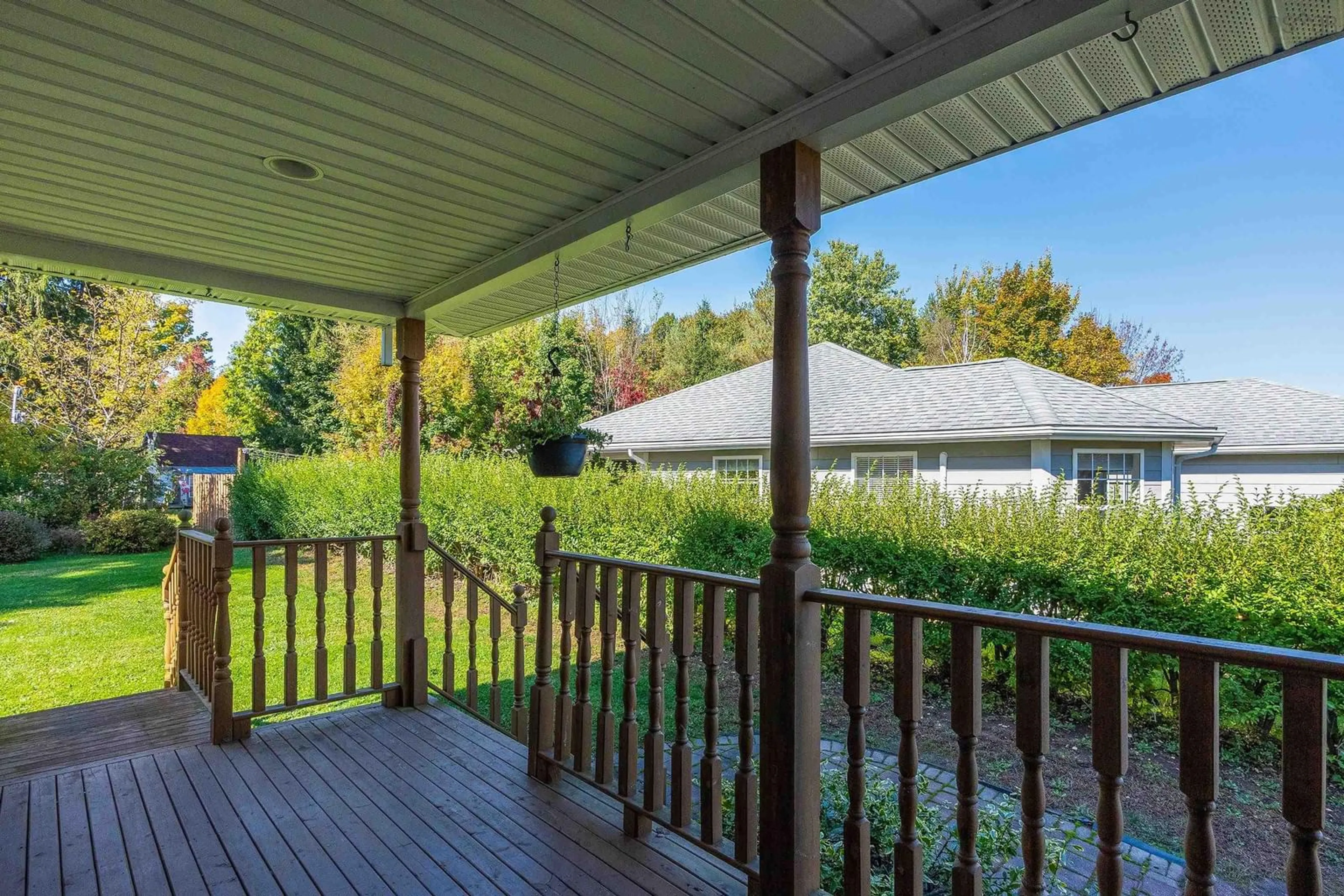 Patio, the fenced backyard for 28 Daniel Dr, Berwick Nova Scotia B0P 1E0