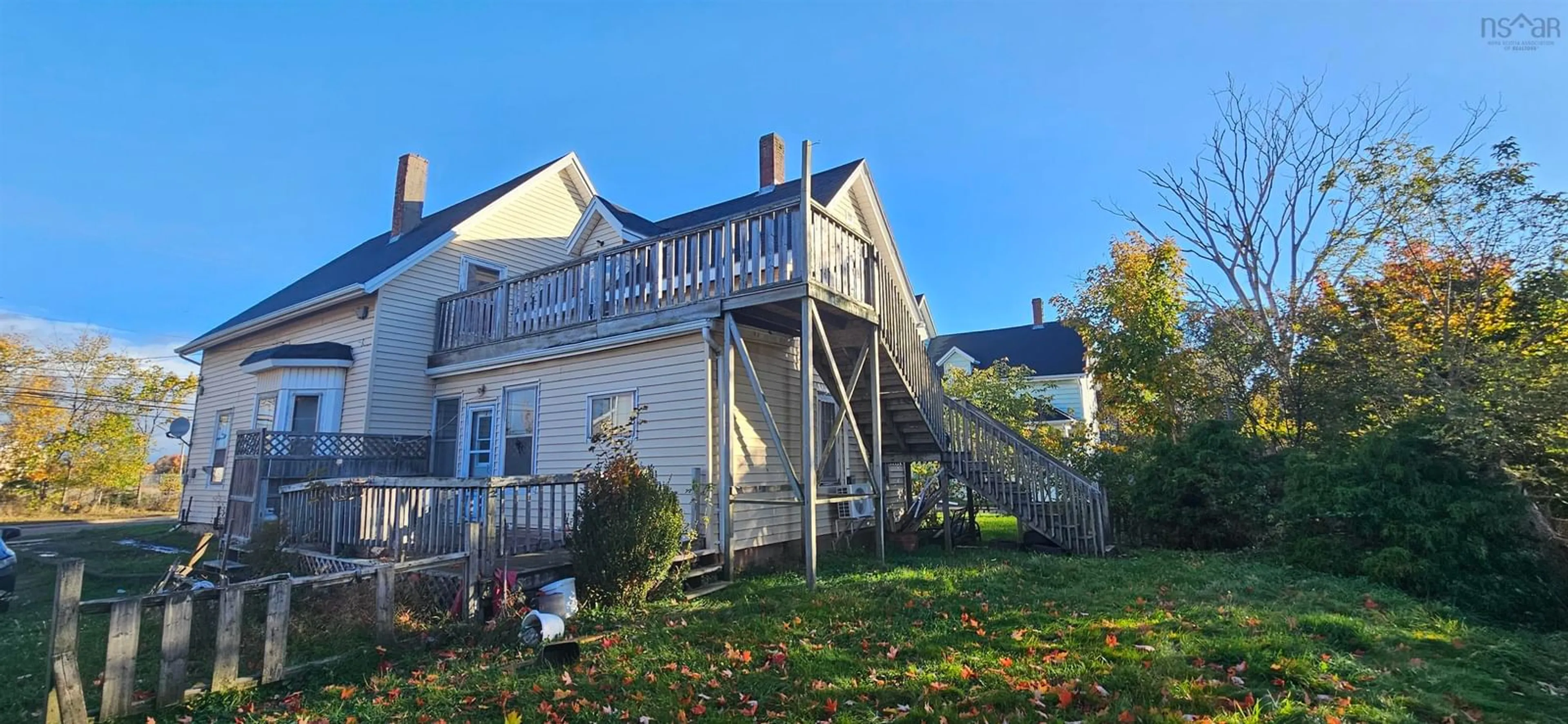 A pic from exterior of the house or condo, the fenced backyard for 1090 Prince St, Truro Nova Scotia B2N 1J1