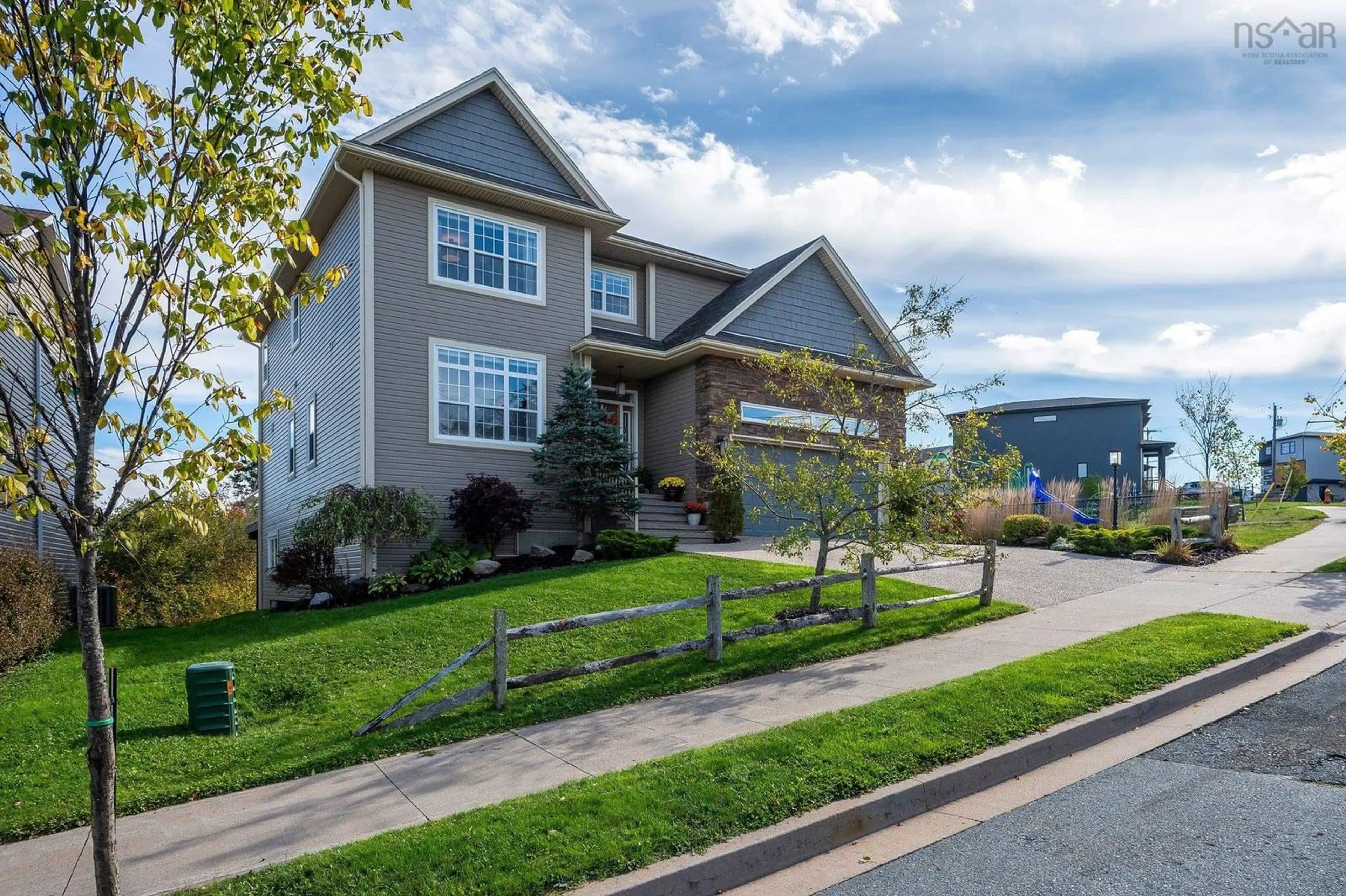 Frontside or backside of a home, the street view for 197 Maple Grove Ave, Timberlea Nova Scotia B3T 0C7