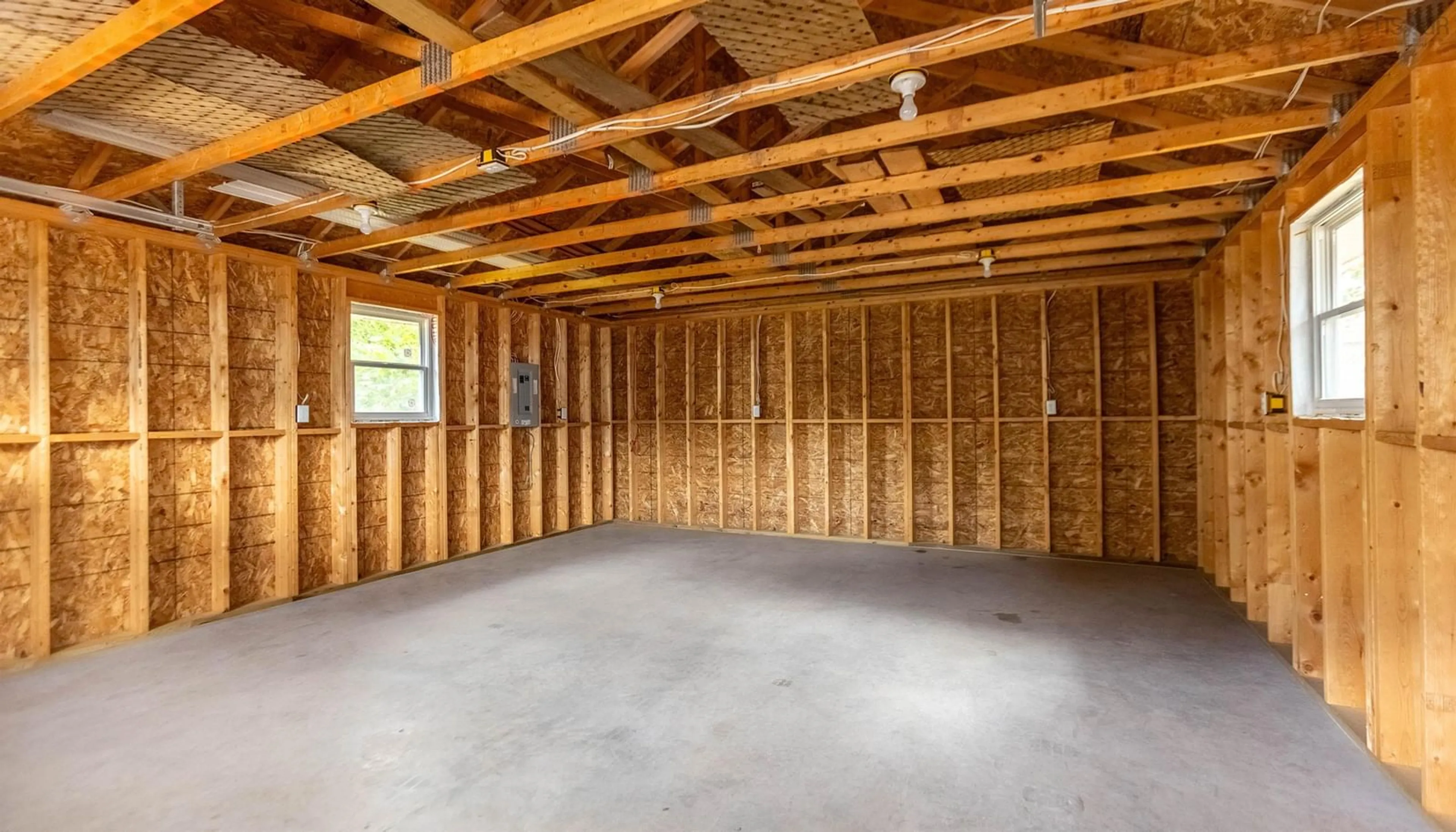 Indoor garage, cement floor for 80 Havelock St, Amherst Nova Scotia B4H 3K7