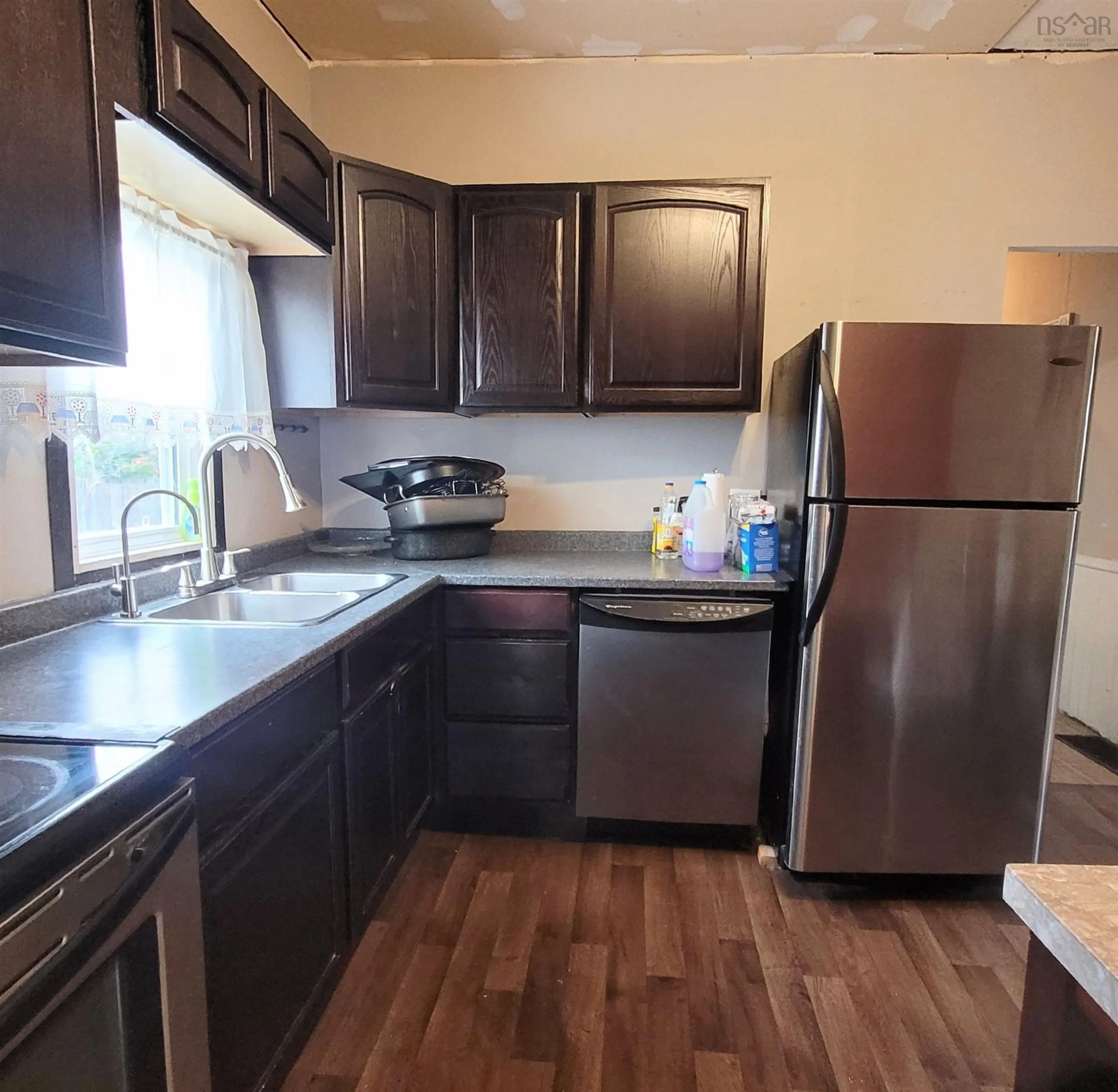 Standard kitchen, wood floors for 20 Clifford St, Amherst Nova Scotia B4H 2E9