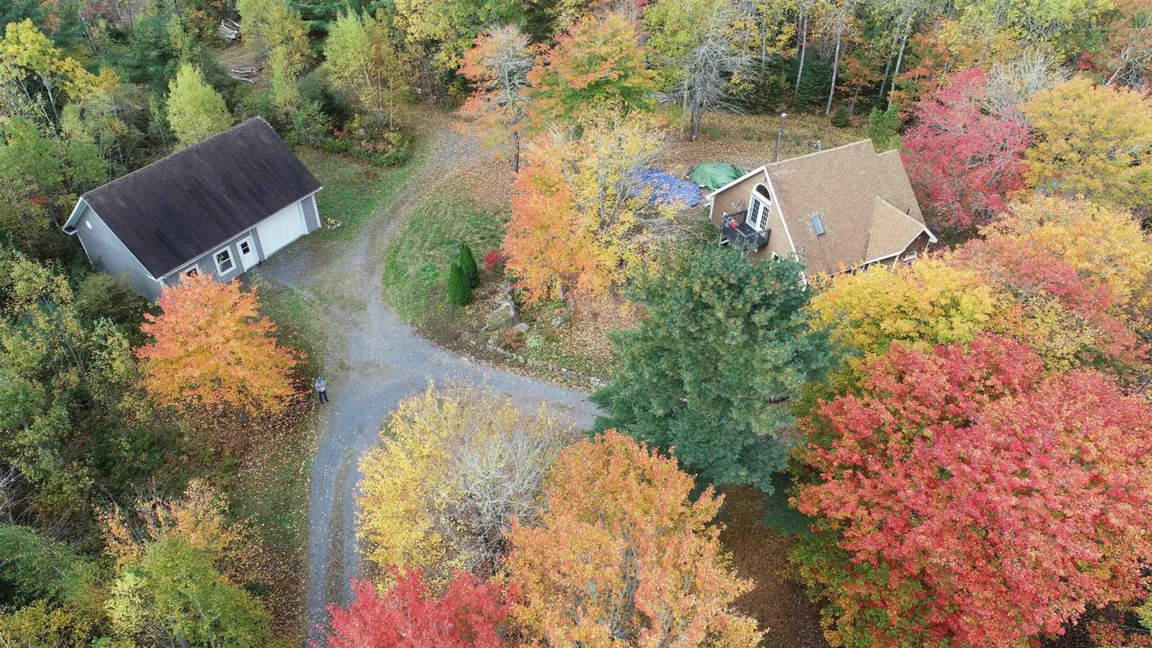 A pic from exterior of the house or condo, the fenced backyard for 285 Hwy 12, Blue Mountain Nova Scotia B0J 2M0