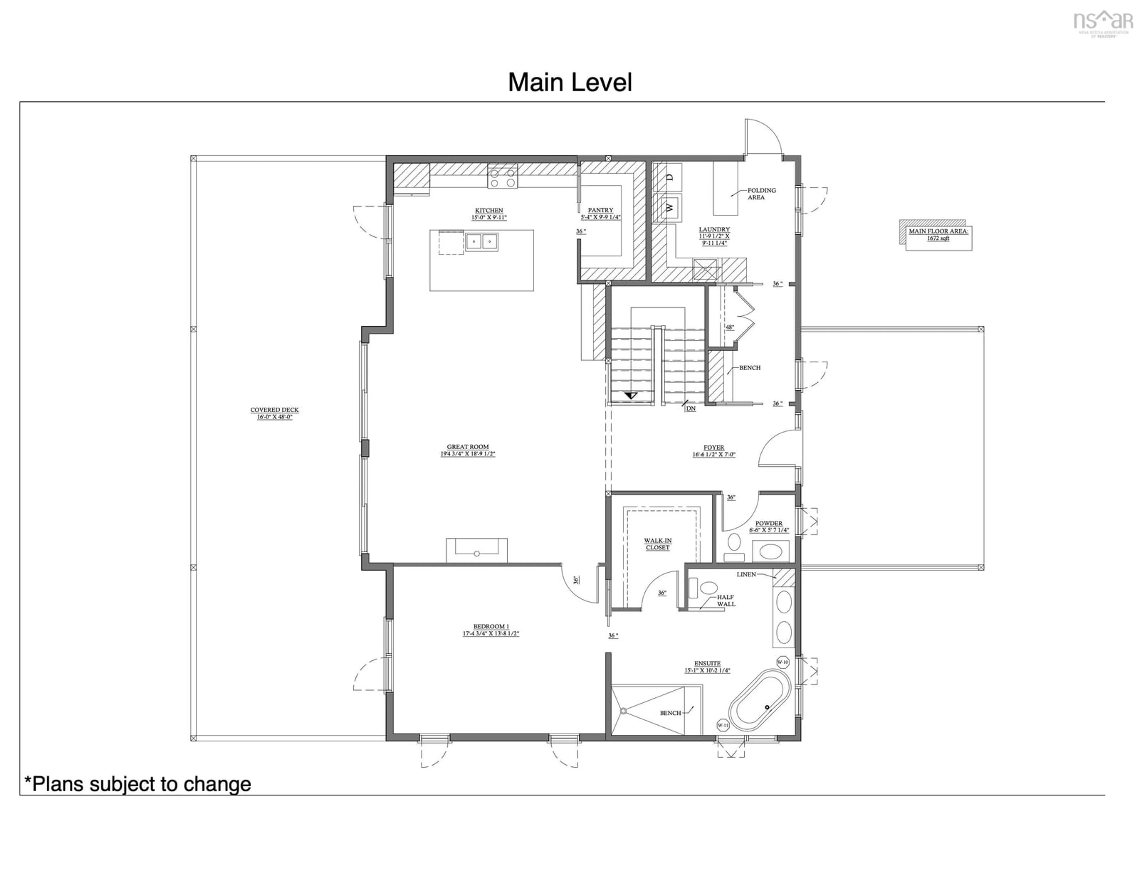 Floor plan for Anchors Way #Lot 31, East River Point Nova Scotia B0J 1T0