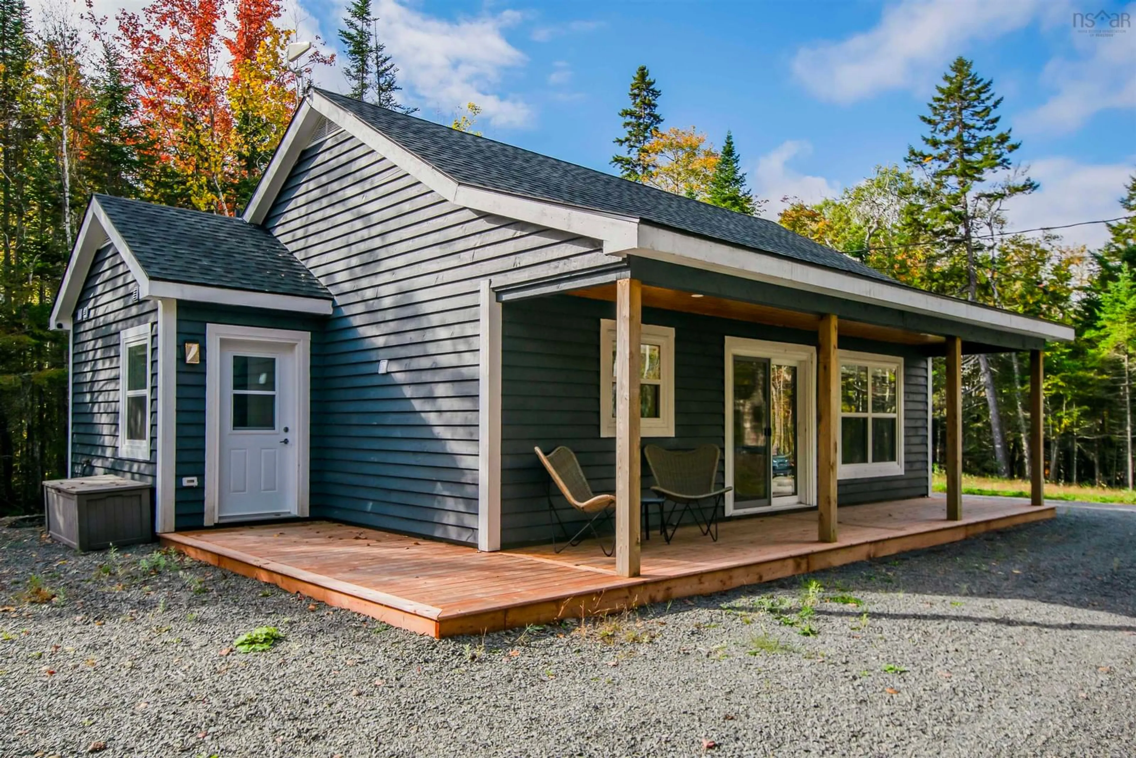 Patio, cottage for 110 Meek Arm Trail, East Uniacke Nova Scotia B0N 1Z0