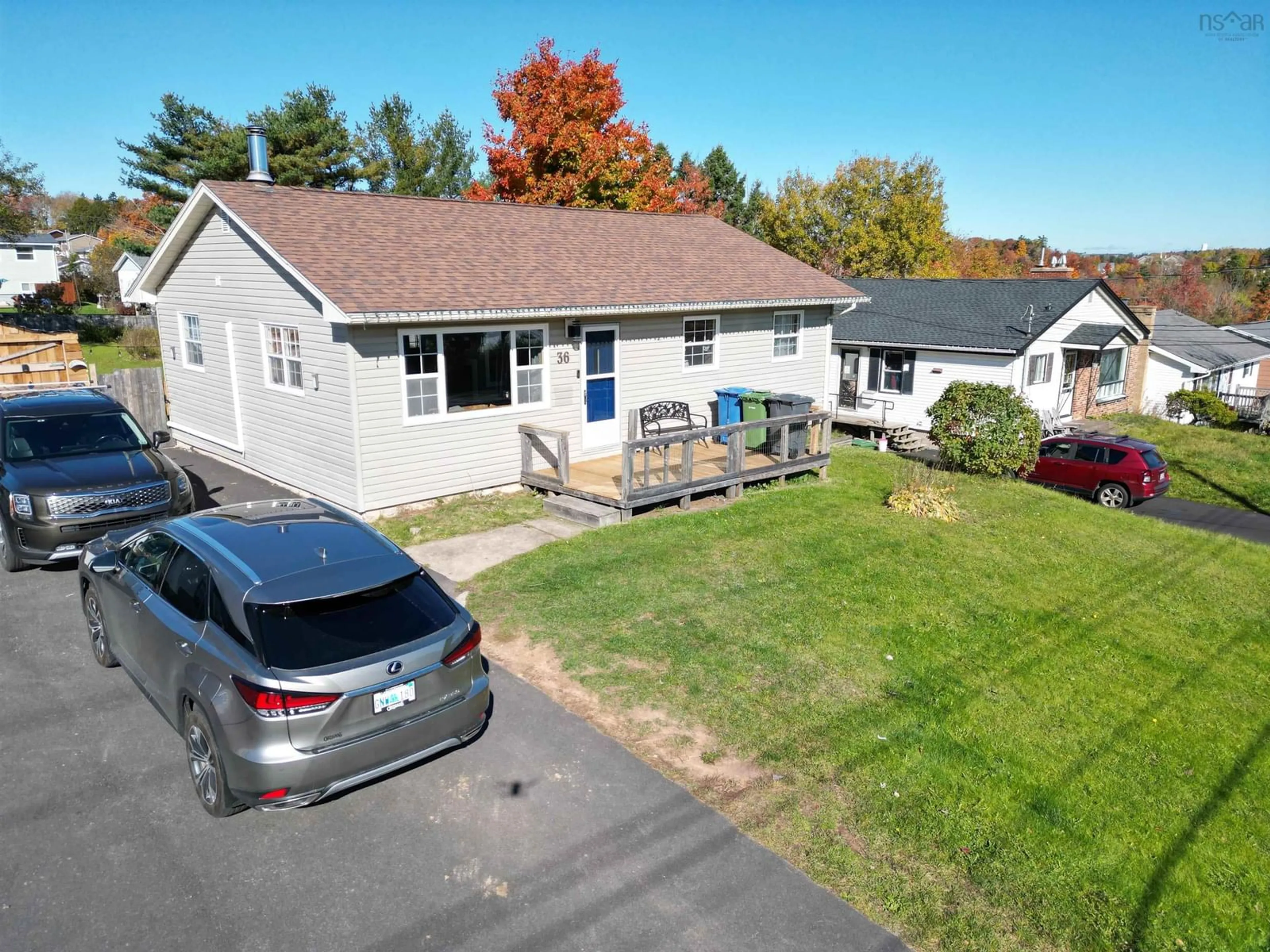 Frontside or backside of a home, the street view for 36 Beaver Bank Rd, Lower Sackville Nova Scotia B4E 1G5