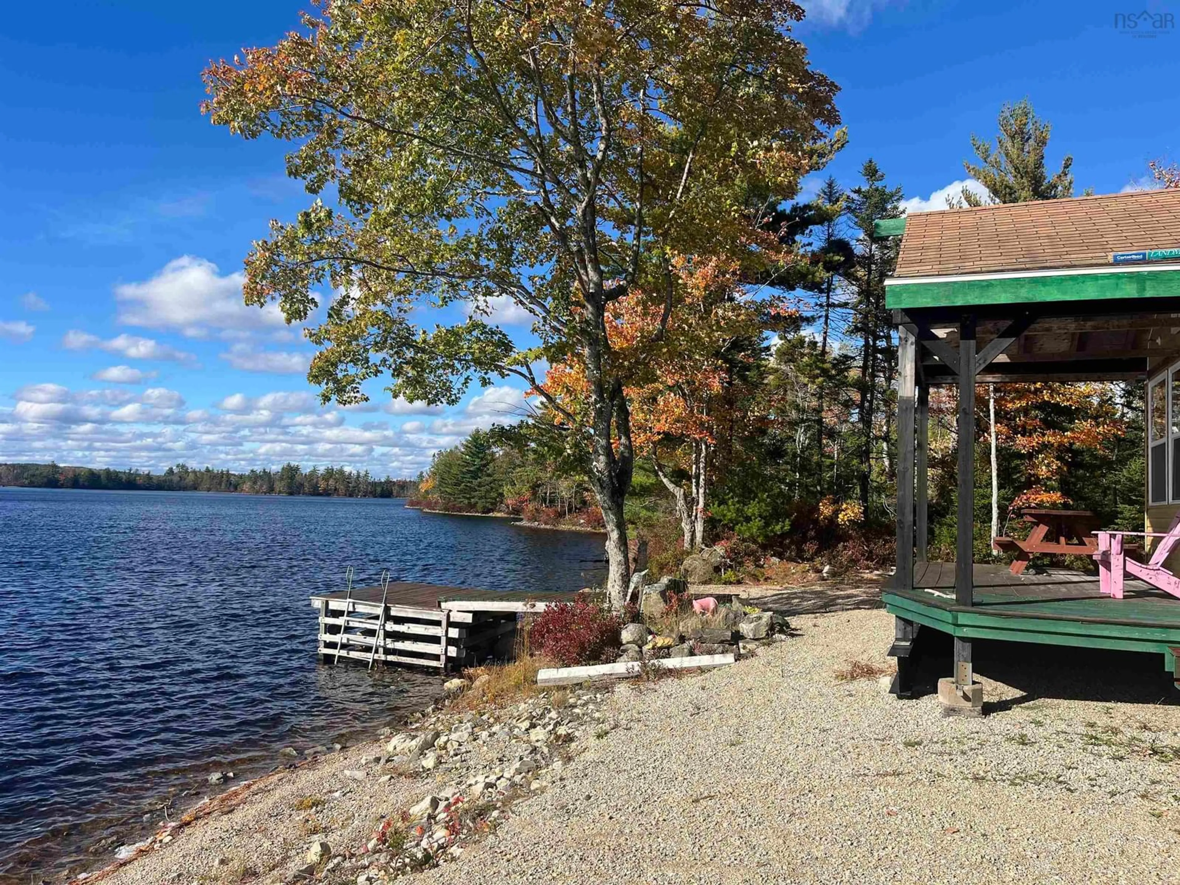 Patio, cottage for 578 Second Brook Rd, Western Shore Nova Scotia B0J 3M0