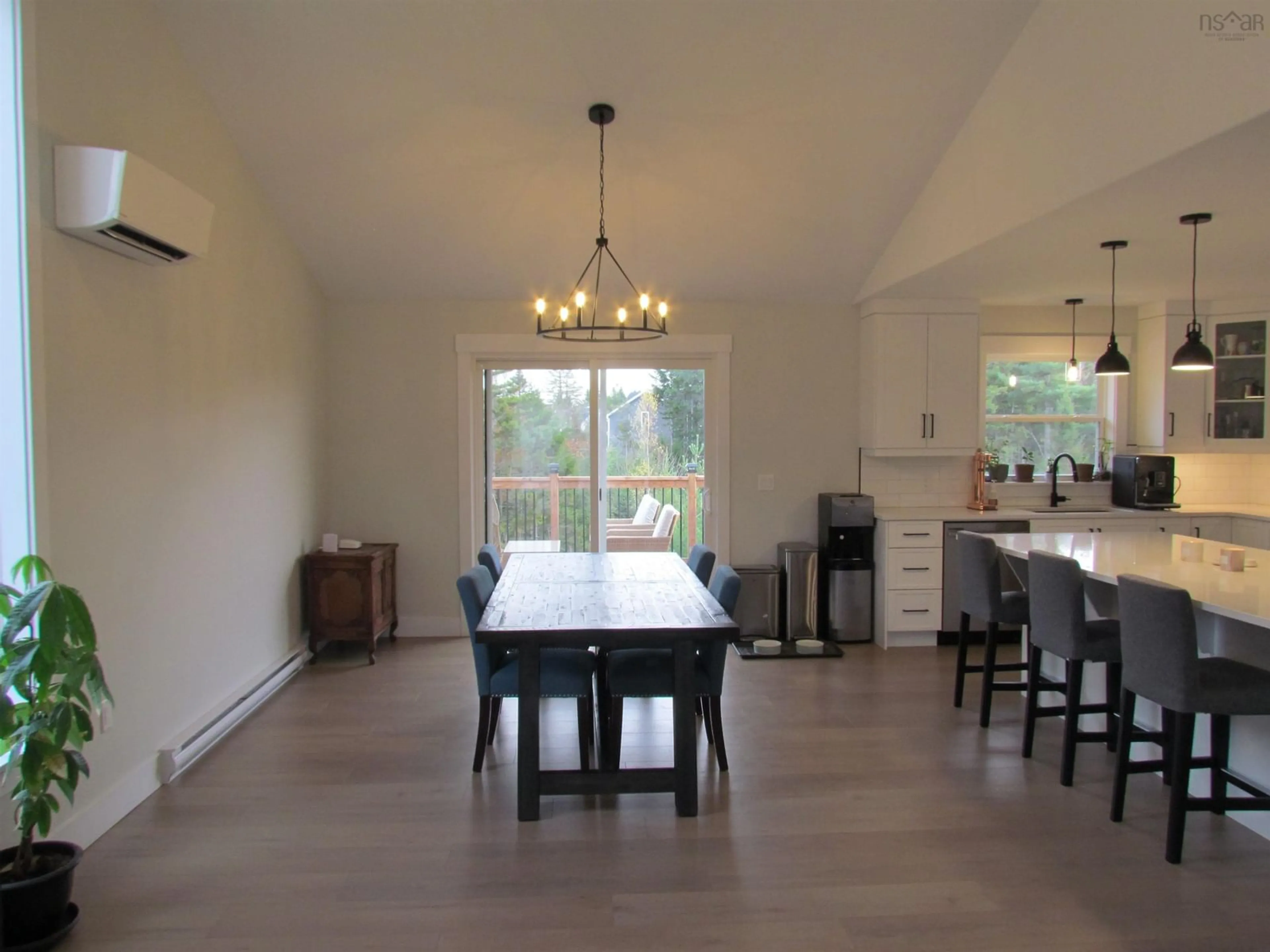 Dining room, wood floors, cottage for 70 Twinflower Lane #Lot 332, Middle Sackville Nova Scotia B4E 0W1